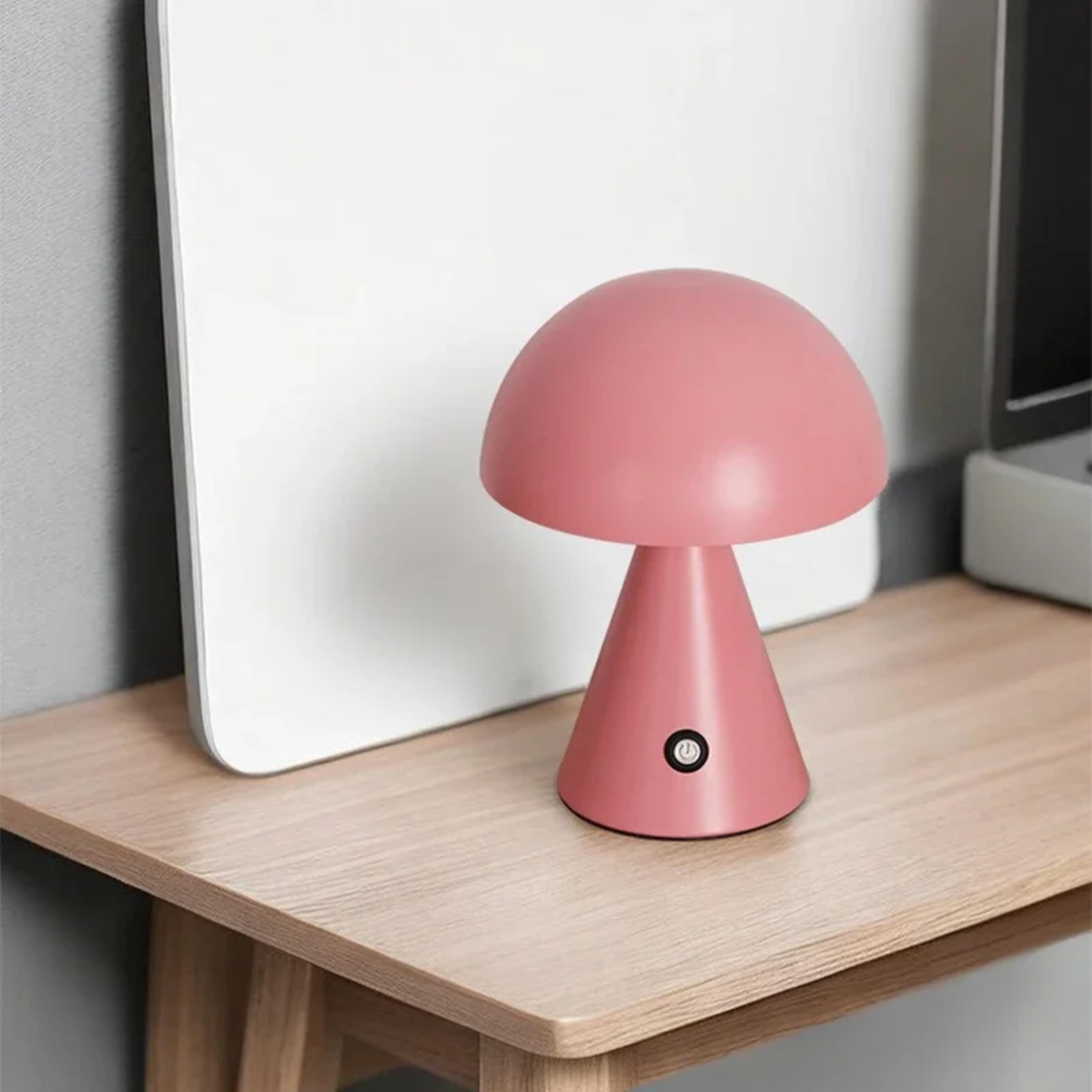 Rechargeable Mushroom LED Table Light Dimmable Bedside Lamp For Cozy Home Decor 3