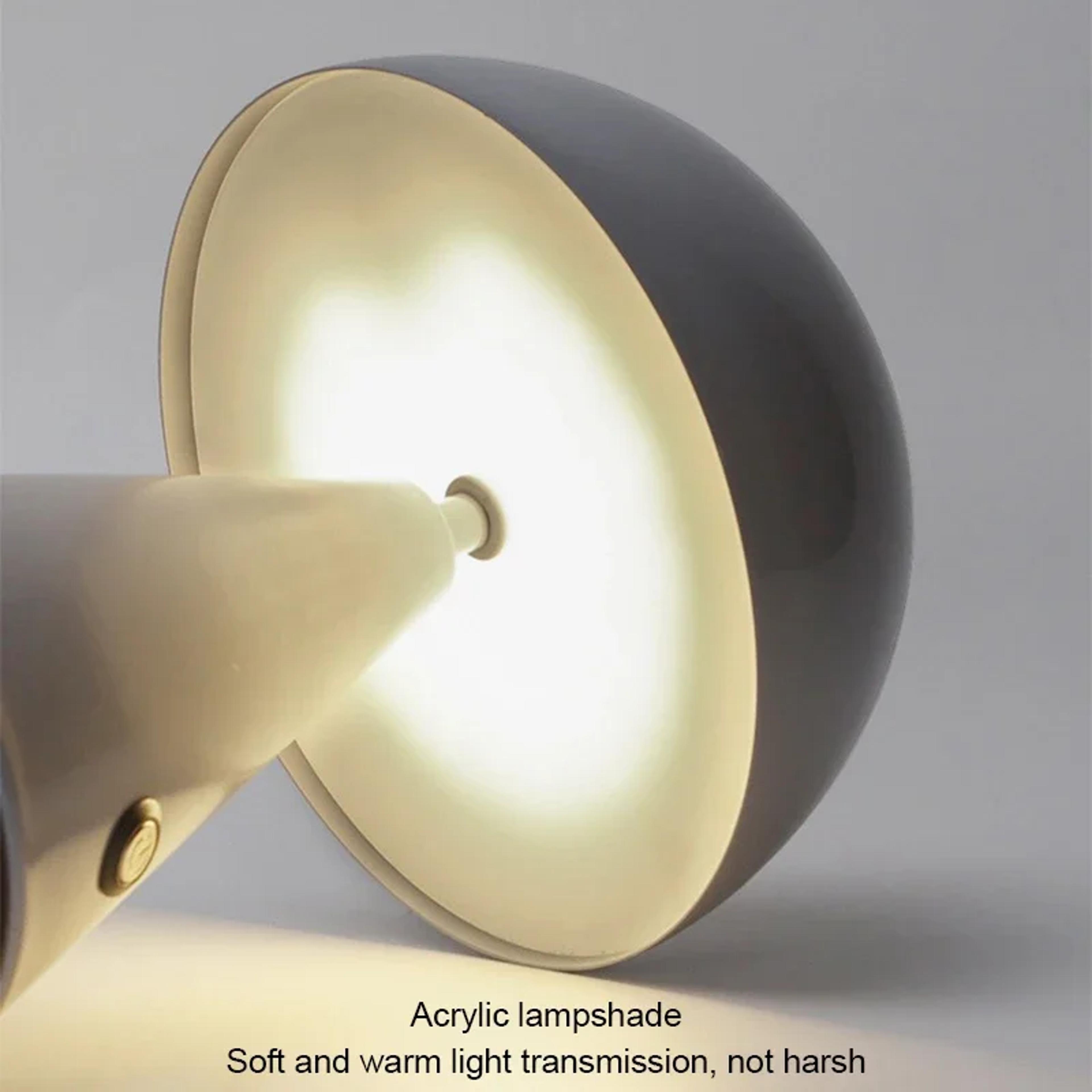 Rechargeable Mushroom LED Table Light Dimmable Bedside Lamp For Cozy Home Decor 4