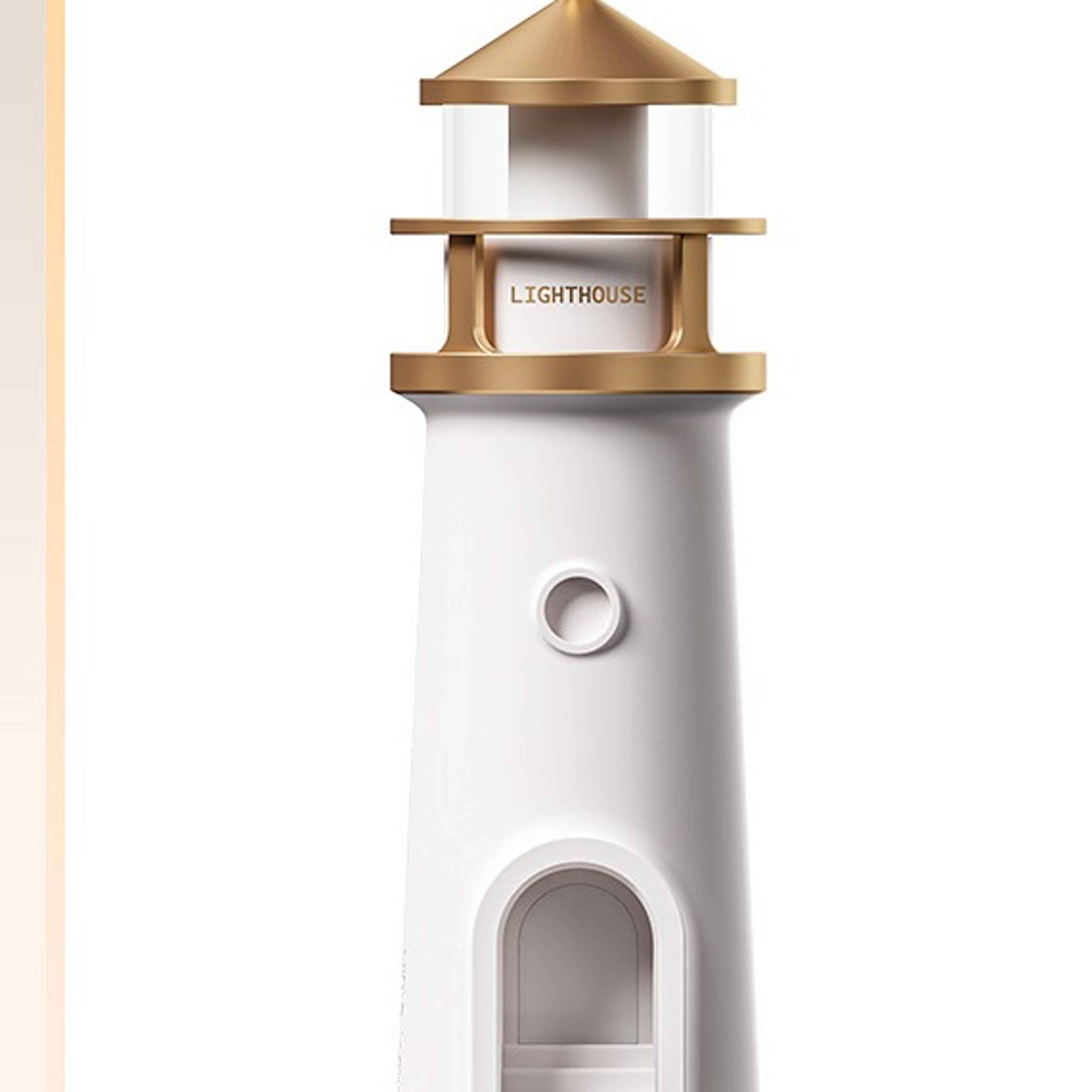 Moonlight Lighthouse Night Light Creative Projection Bedside Lamp Sleep Companion Giftjpg