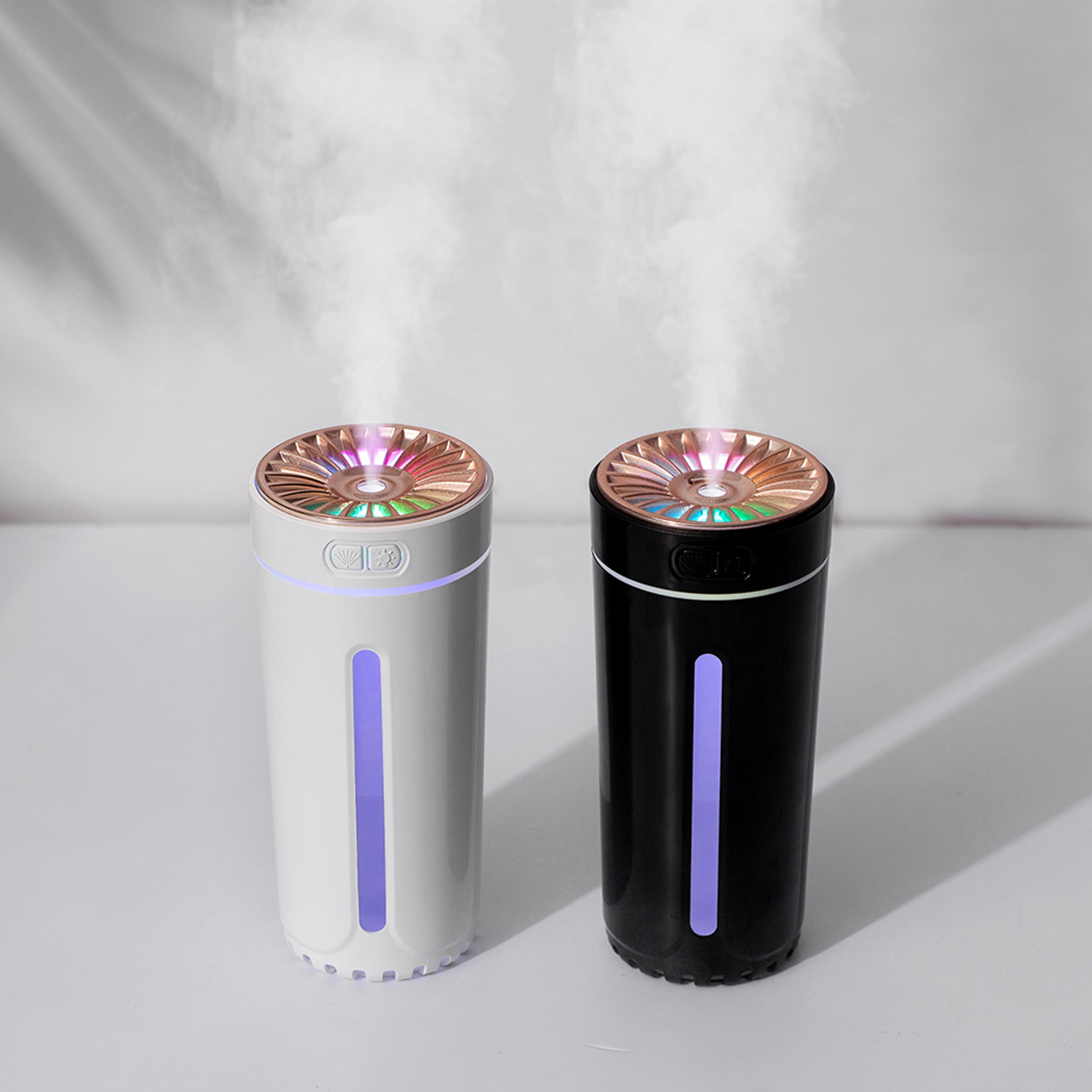 Portable Car Air Humidifier USB Diffuser With RGB LED Mist Light 5