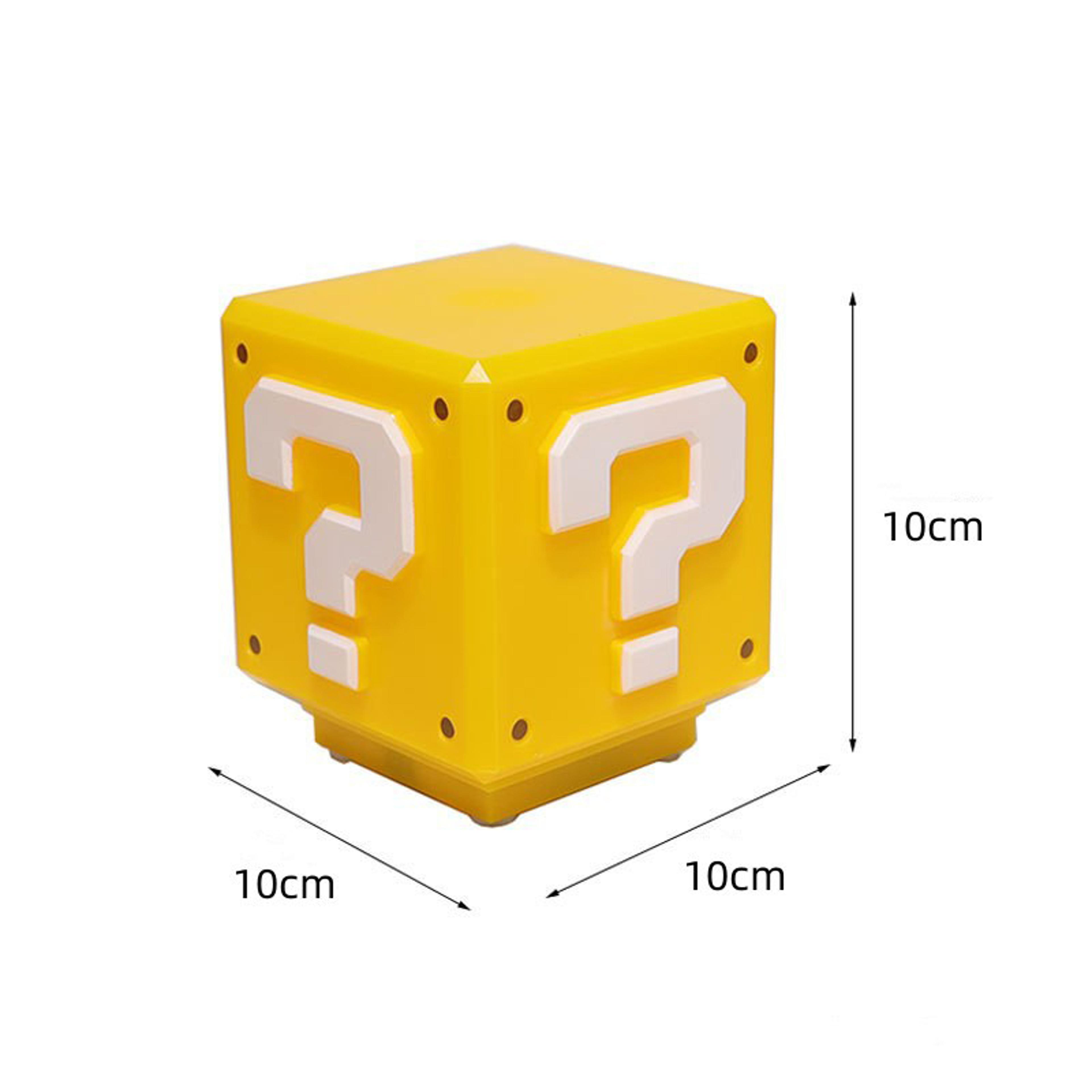 LED Question Mark Brick Night Light With Music USB Charging Desk Lamp 1