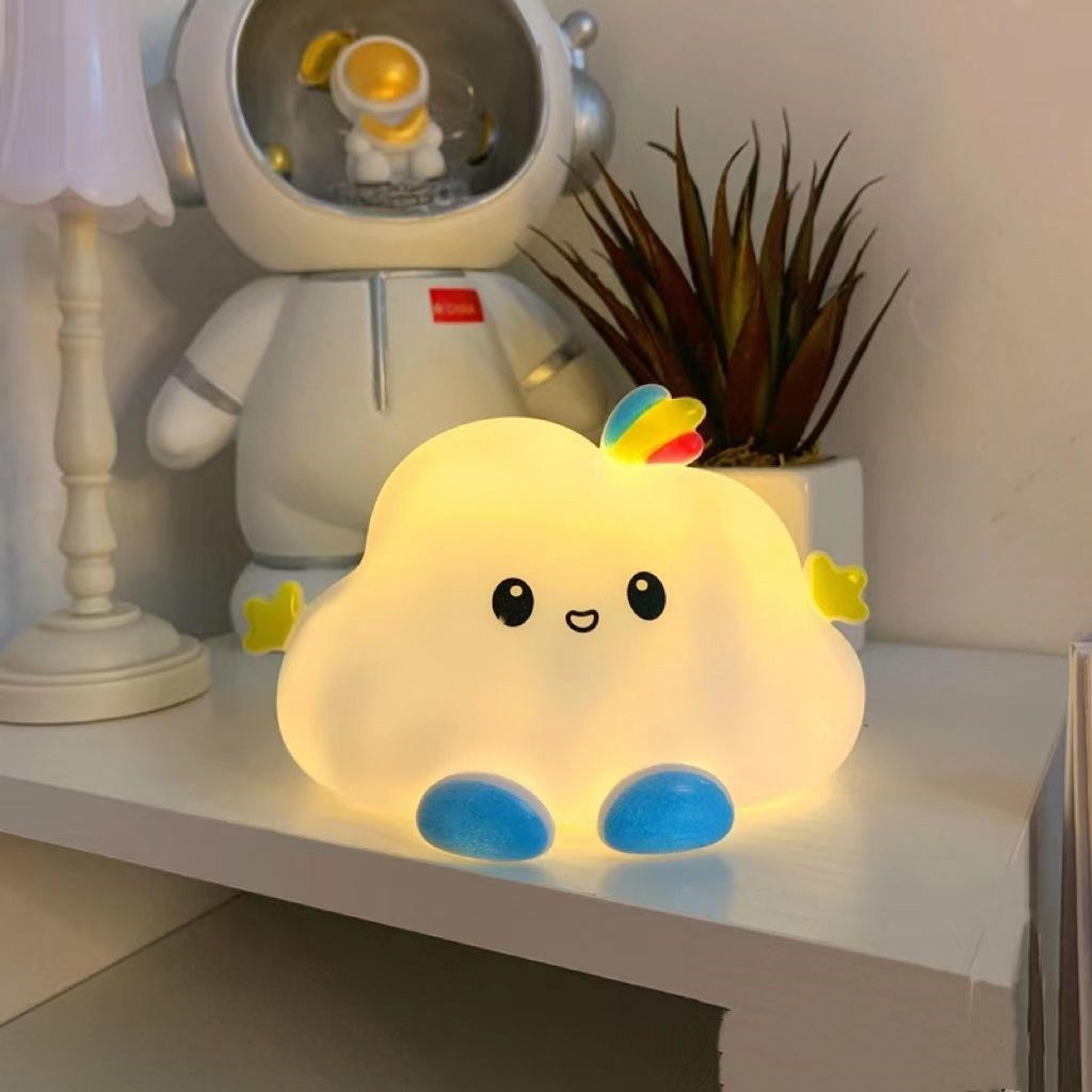 Cute Cloud Night Light For Kids Bedroom Soft Glow Bedside Lamp 3