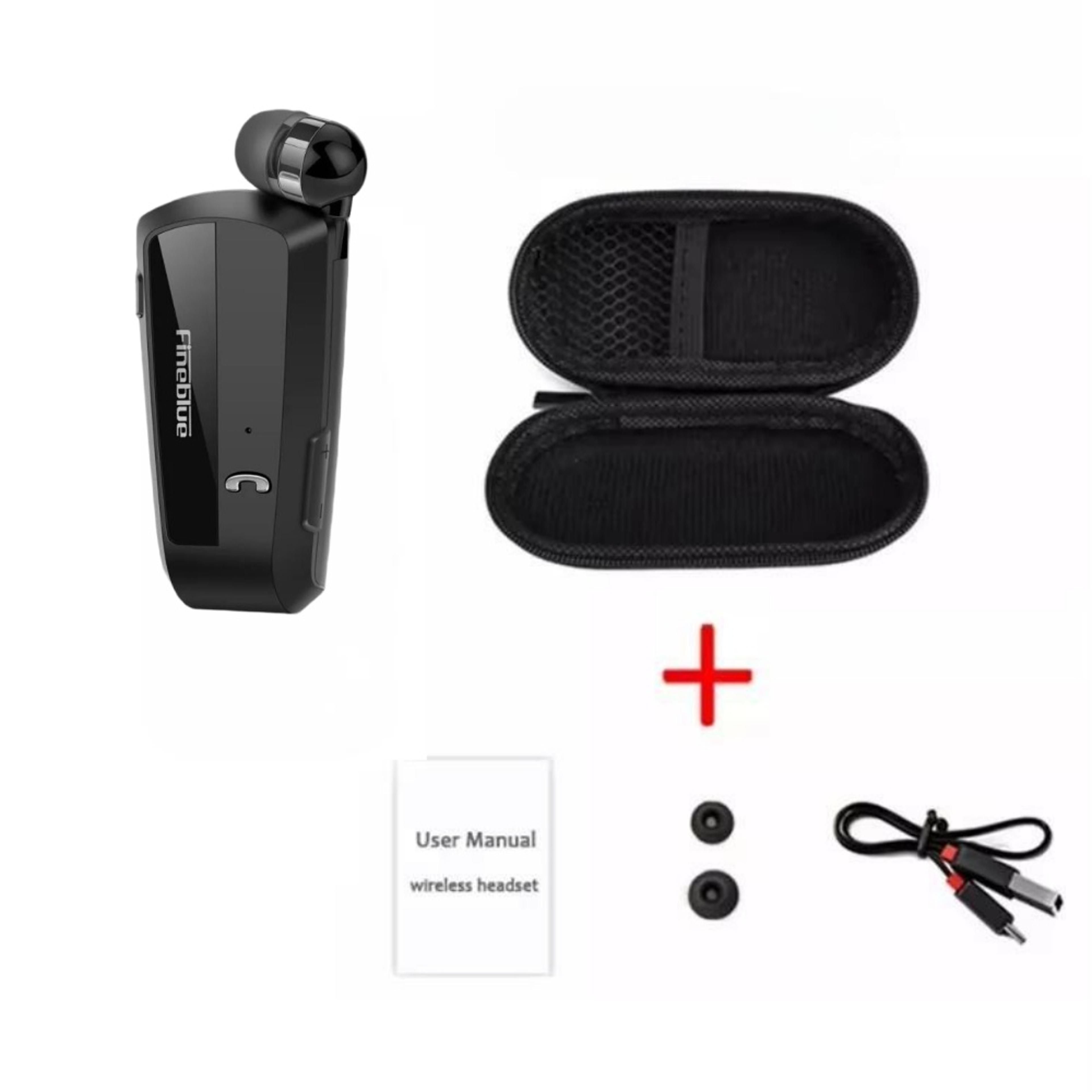 Wireless Bluetooth Headset With Clip On Stereo Earbud For Business And Sport 5