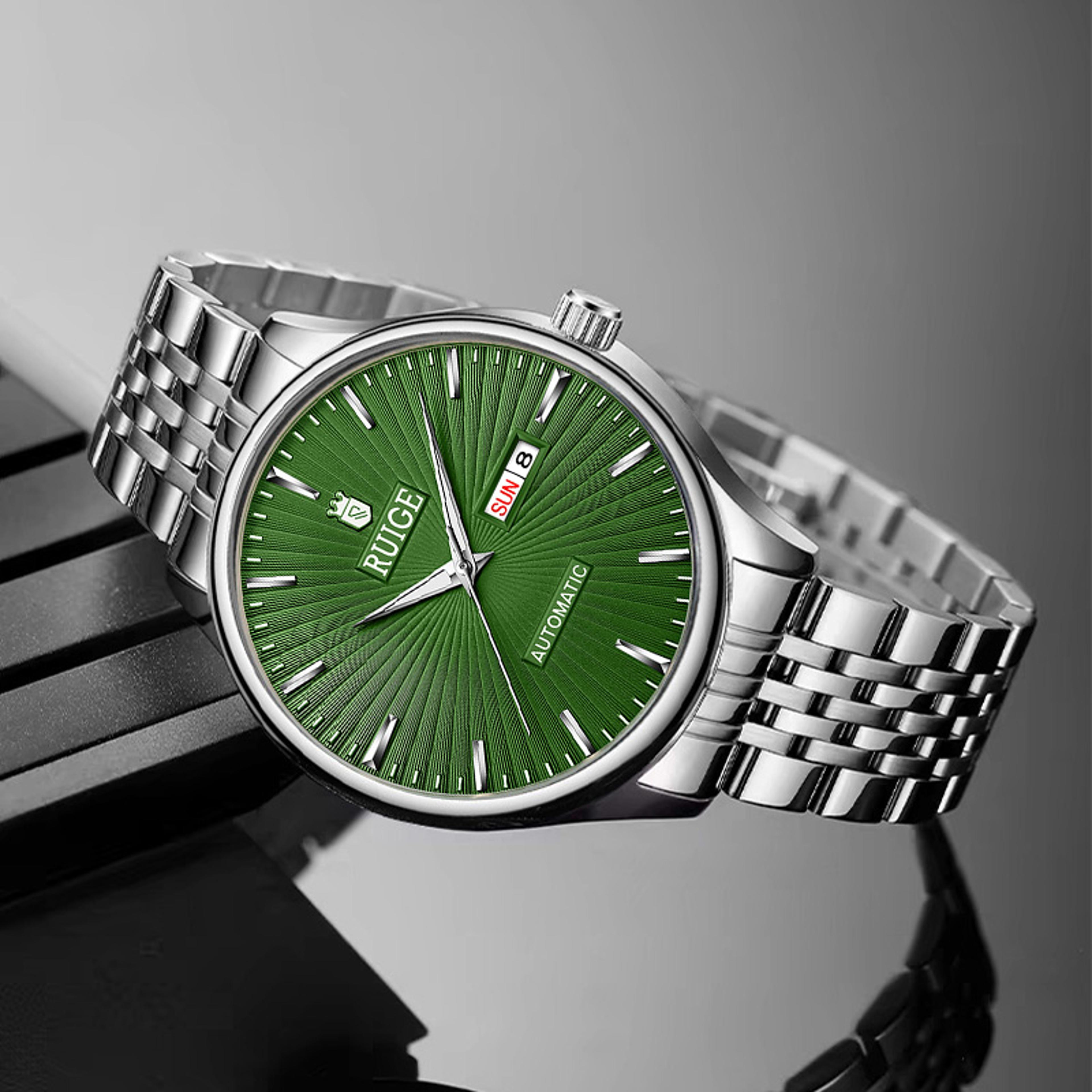 Automatic Mechanical Watch For Men With Dual Calendar Stainless Steel Design 3