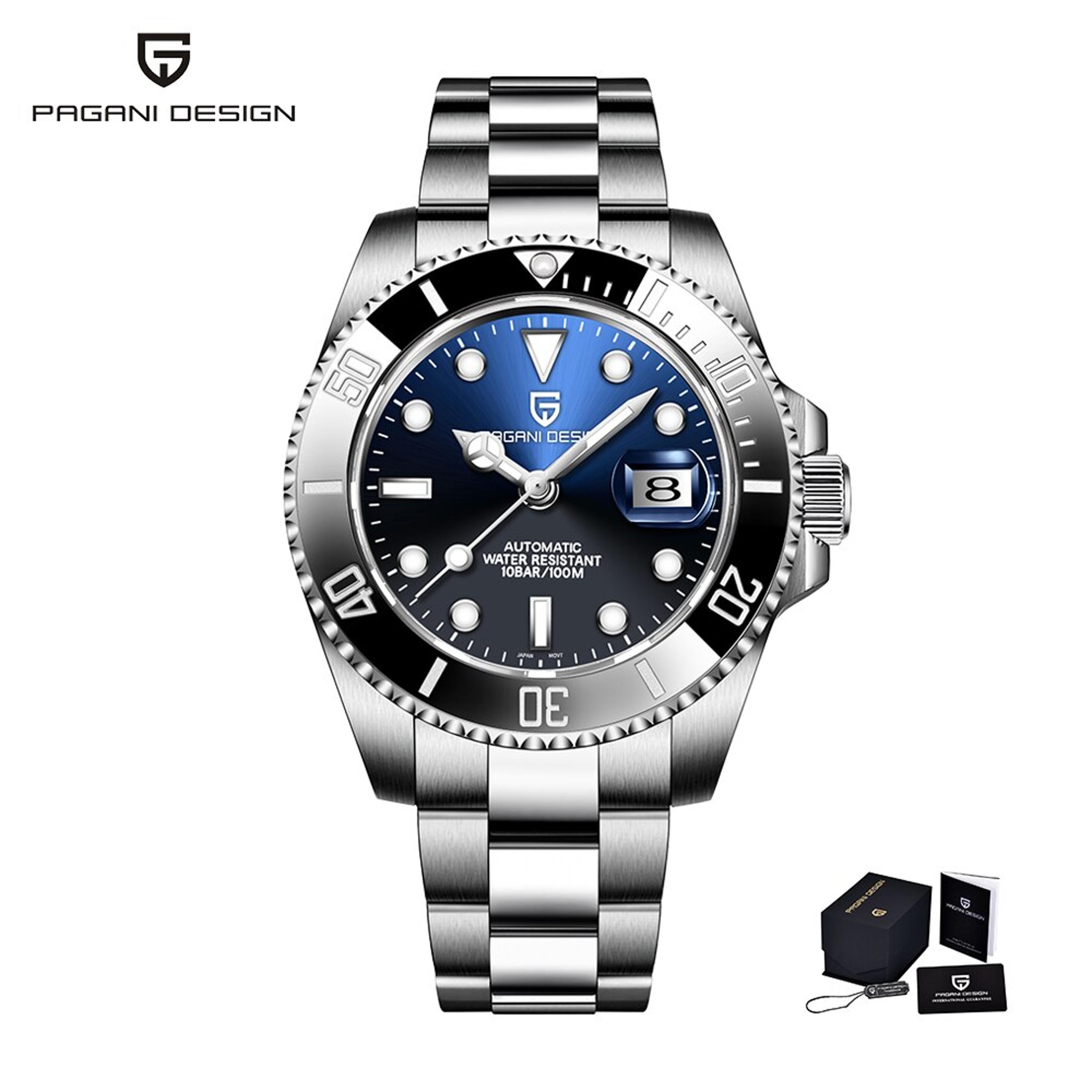 Automatic Mechanical Stainless Steel Waterproof Men Watch 6