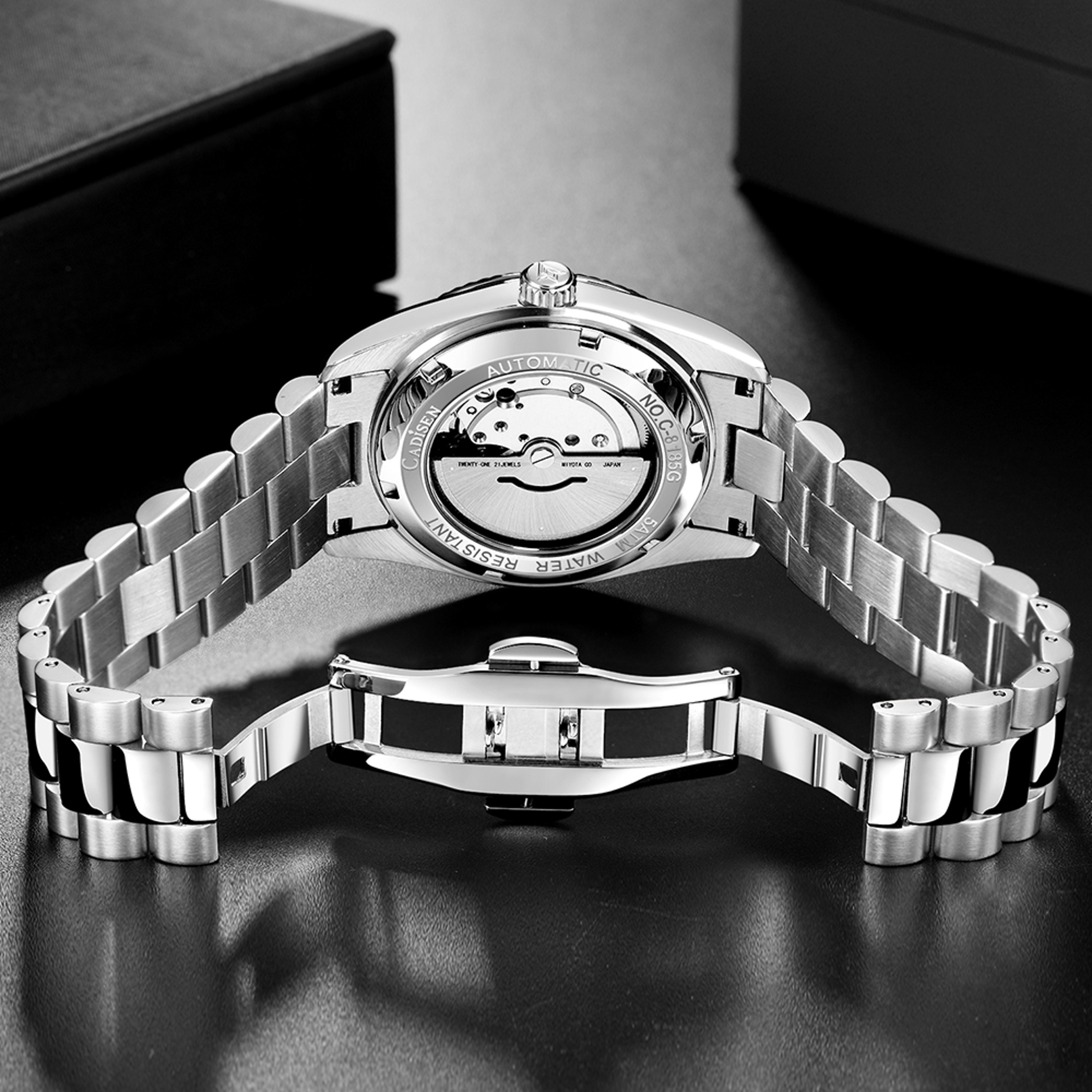 Luxury Meteorite Dial Automatic Mechanical Watch For Men With Movement 1