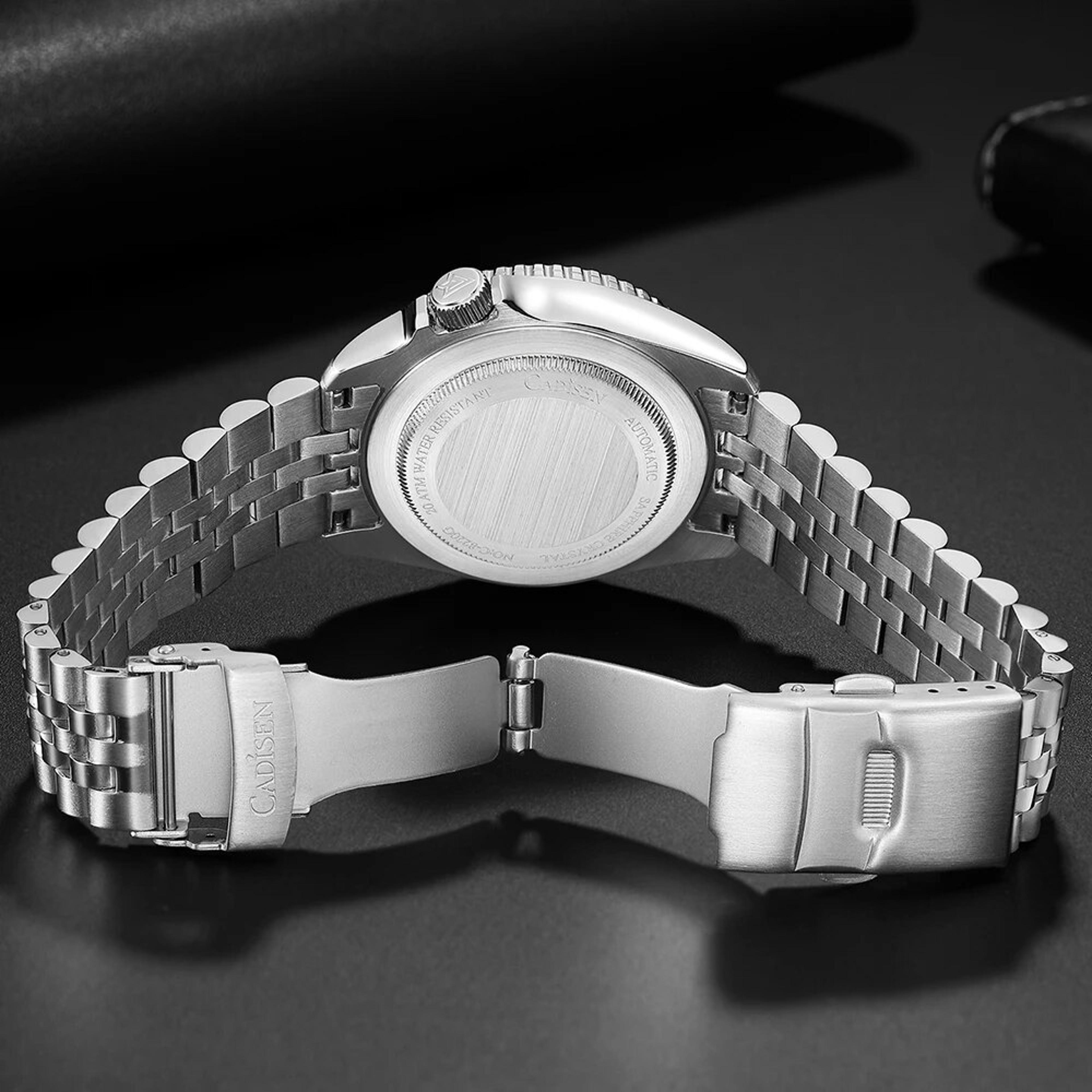 Luxury Automatic Men Mechanical Watch With Ceramic Bezel Sapphire Glass Luminous Dial 1
