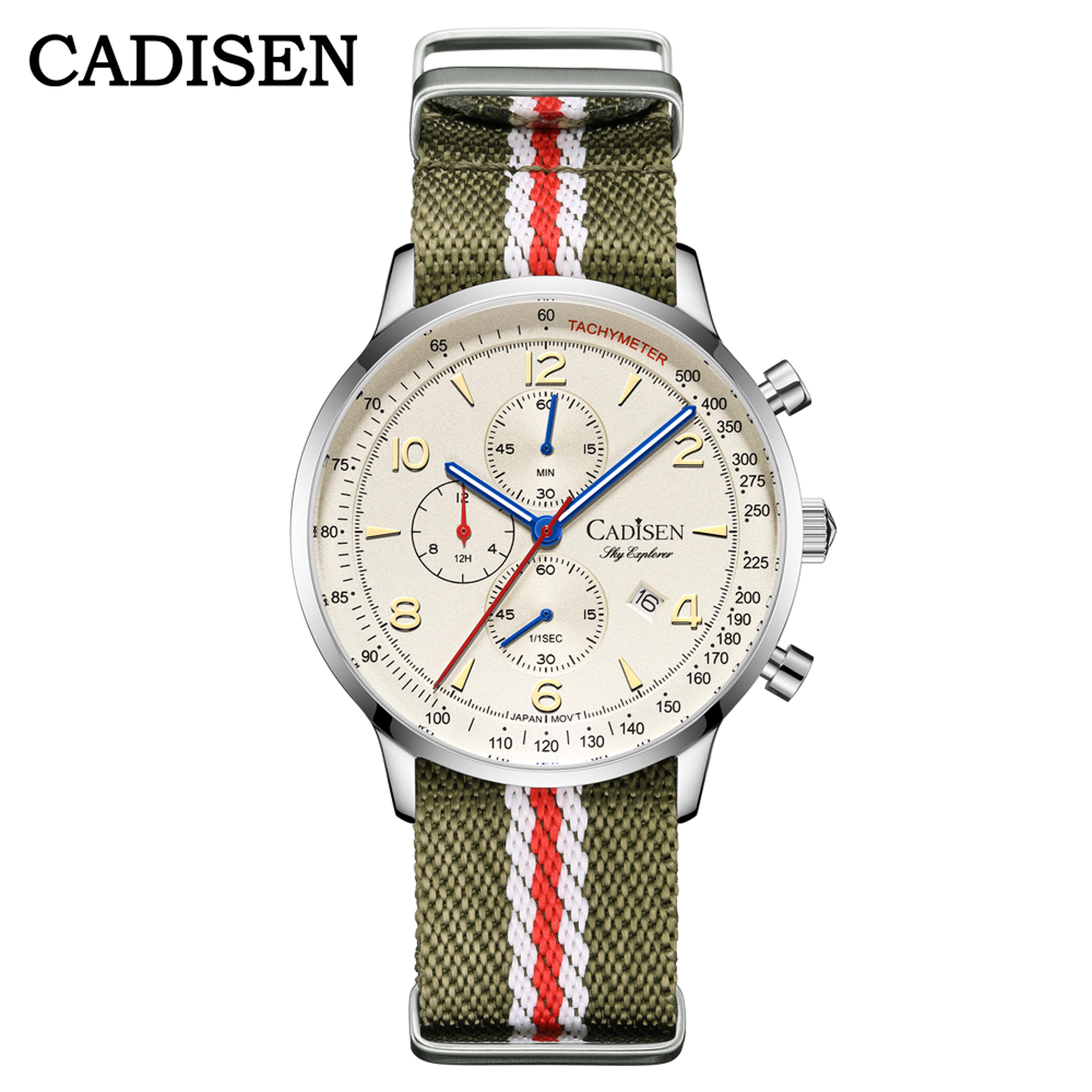 Mens Quartz Watch Waterproof Canvas Wristwatch 8