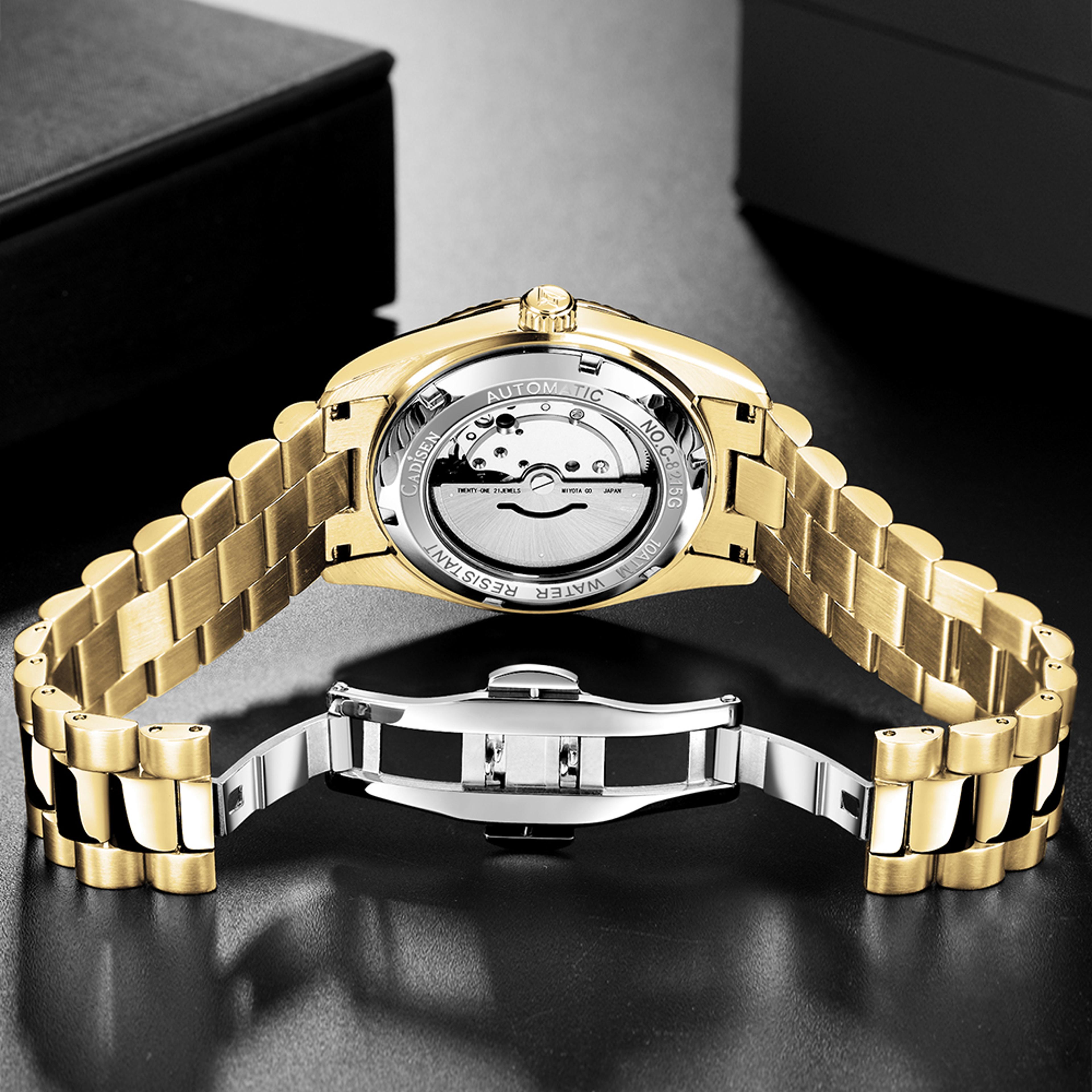 Luxury Automatic Mechanical Men Watch With AR Sapphire Glass Elegant Wristwatch 2