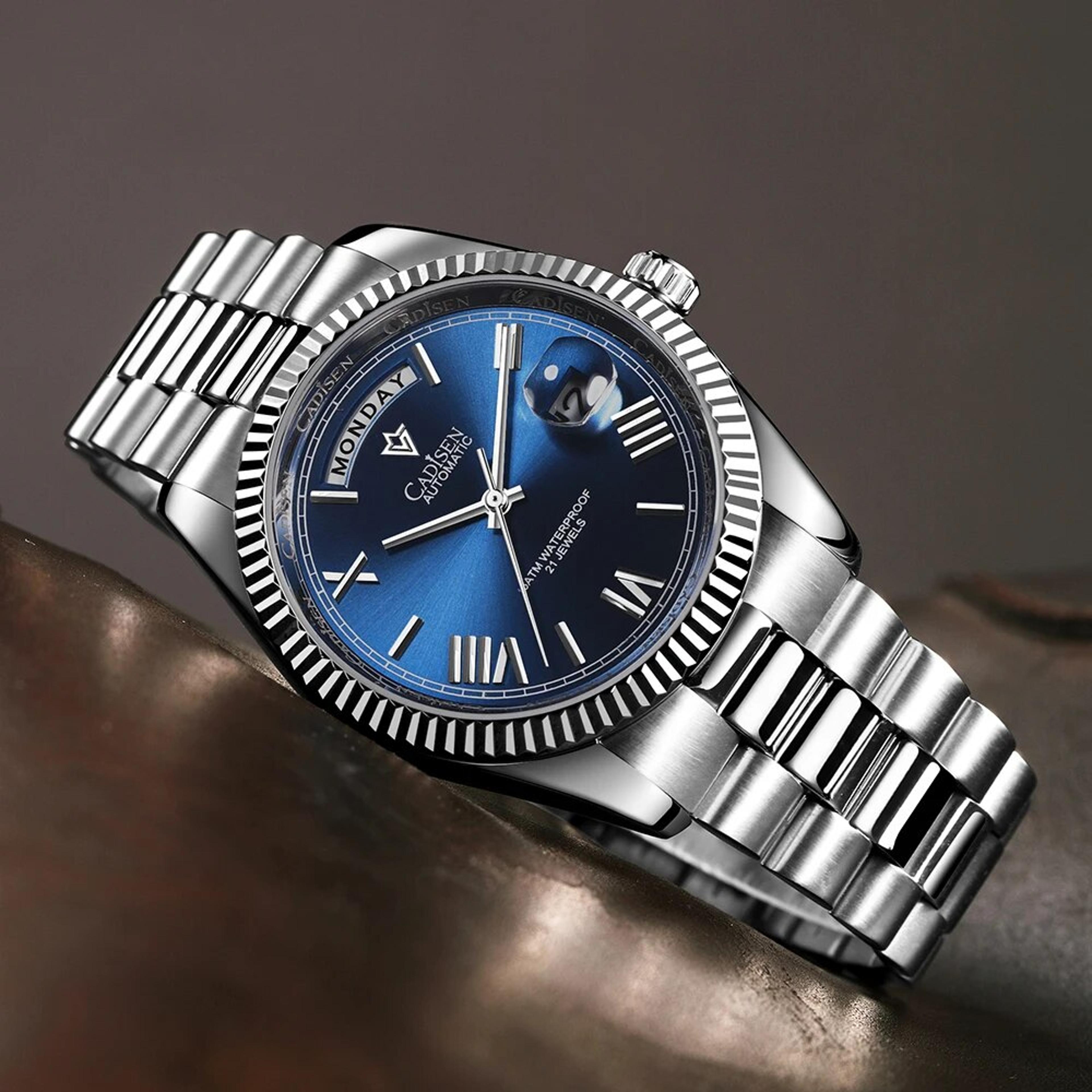 Automatic Mechanical Watch Men Sapphire Luxury Timepiece 0