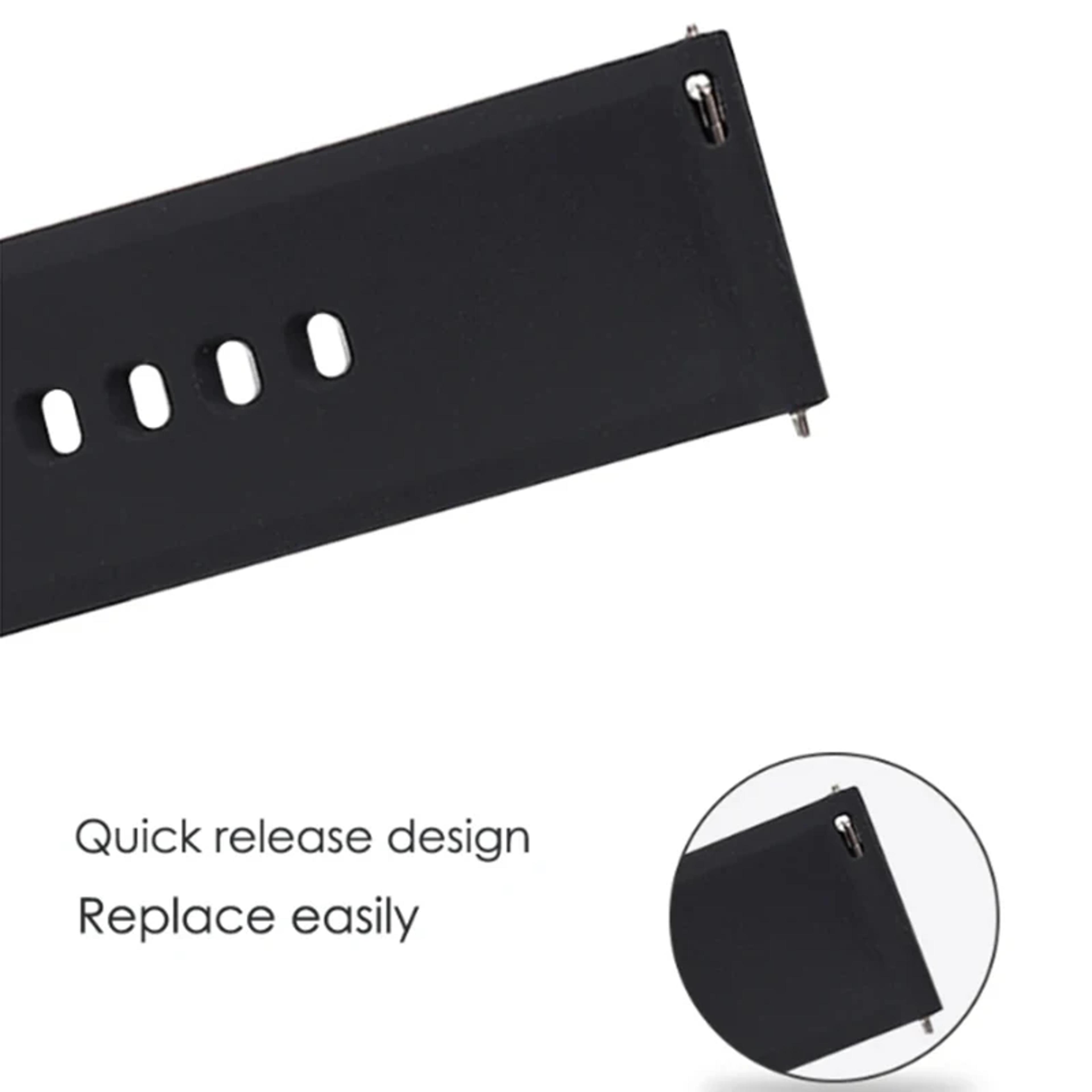 Watch Silicone Strap Quick Release Comfortable Wristband With Pin Buckle 3