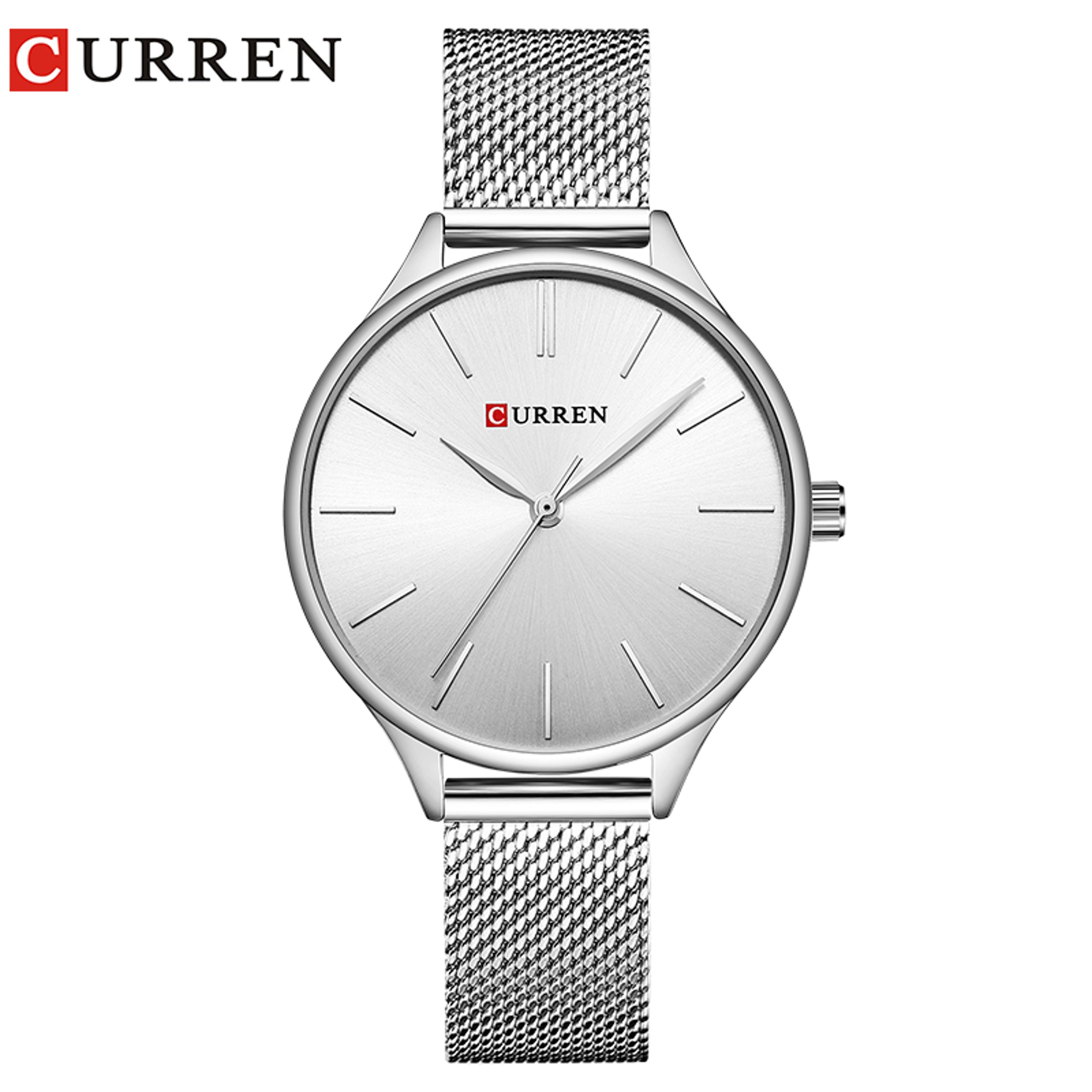 Ultra Thin Ladies Quartz Watch With Waterproof Mesh Strap Fashion Wristwatch 8