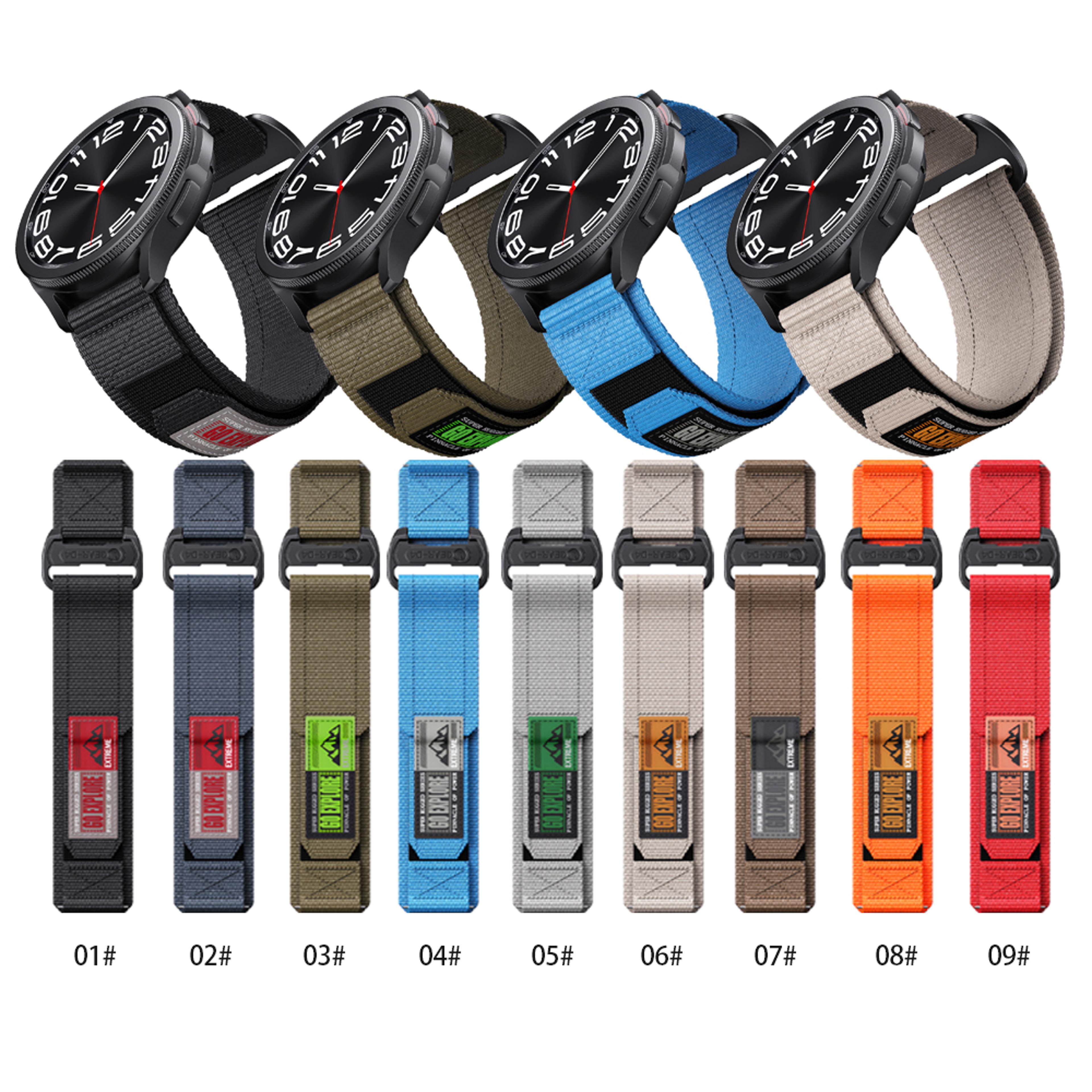 nylon velcro outdoor watch strap woven wristband