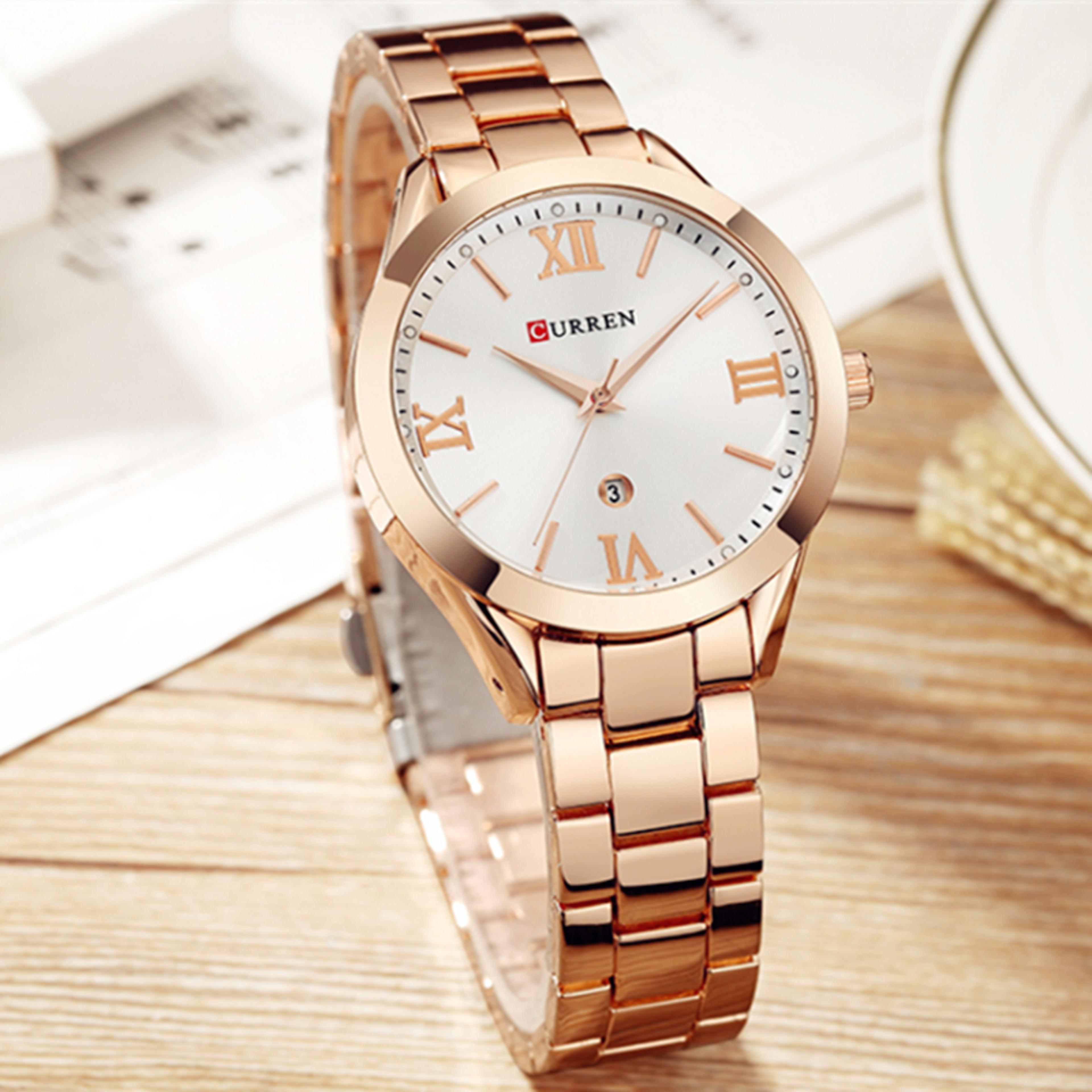 Retro Waterproof Ladies Quartz Watch Fashion Steel Wristwatch For Women 2