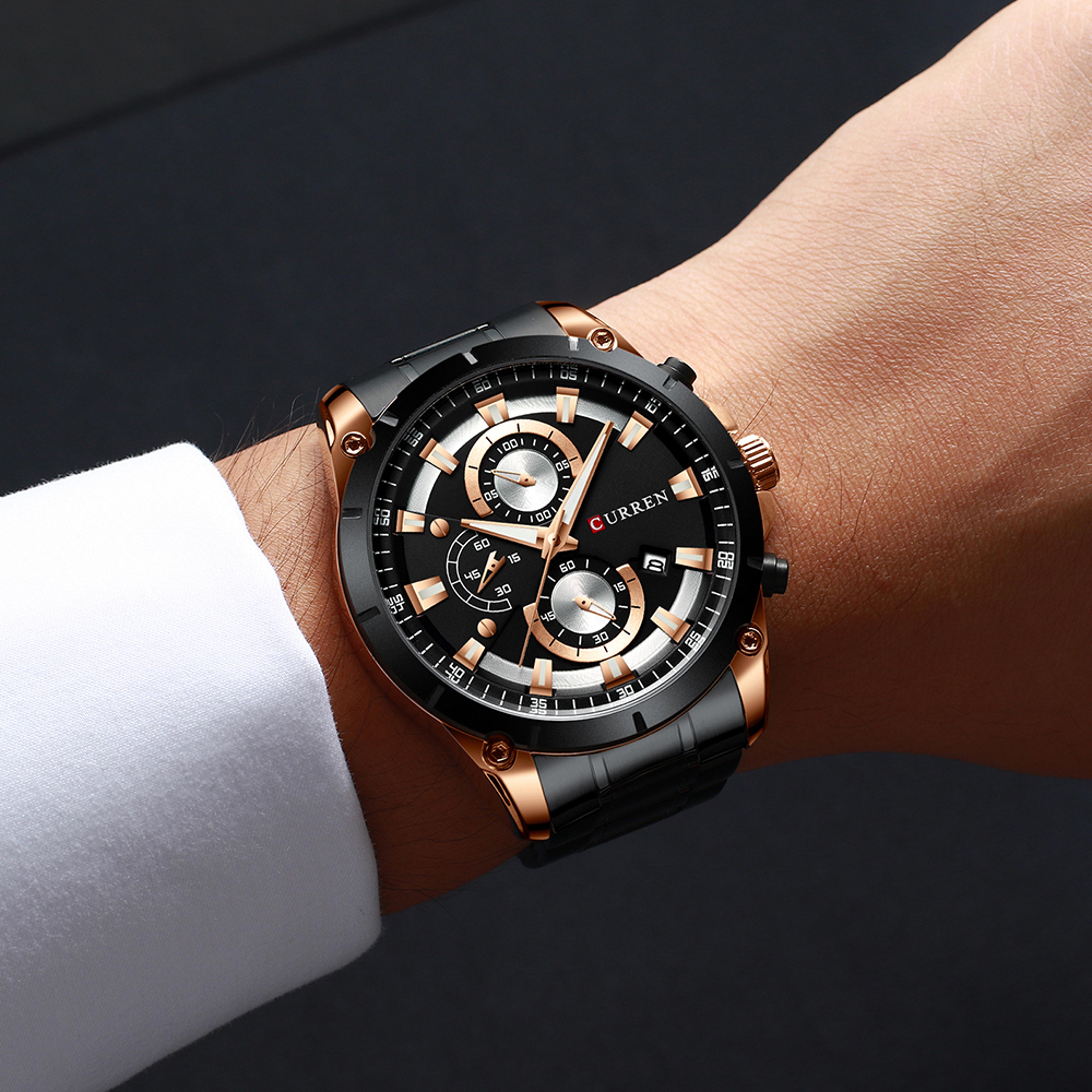 Luxury Automatic Men Watch With Date Display Waterproof Business Casual Wristwatch 4