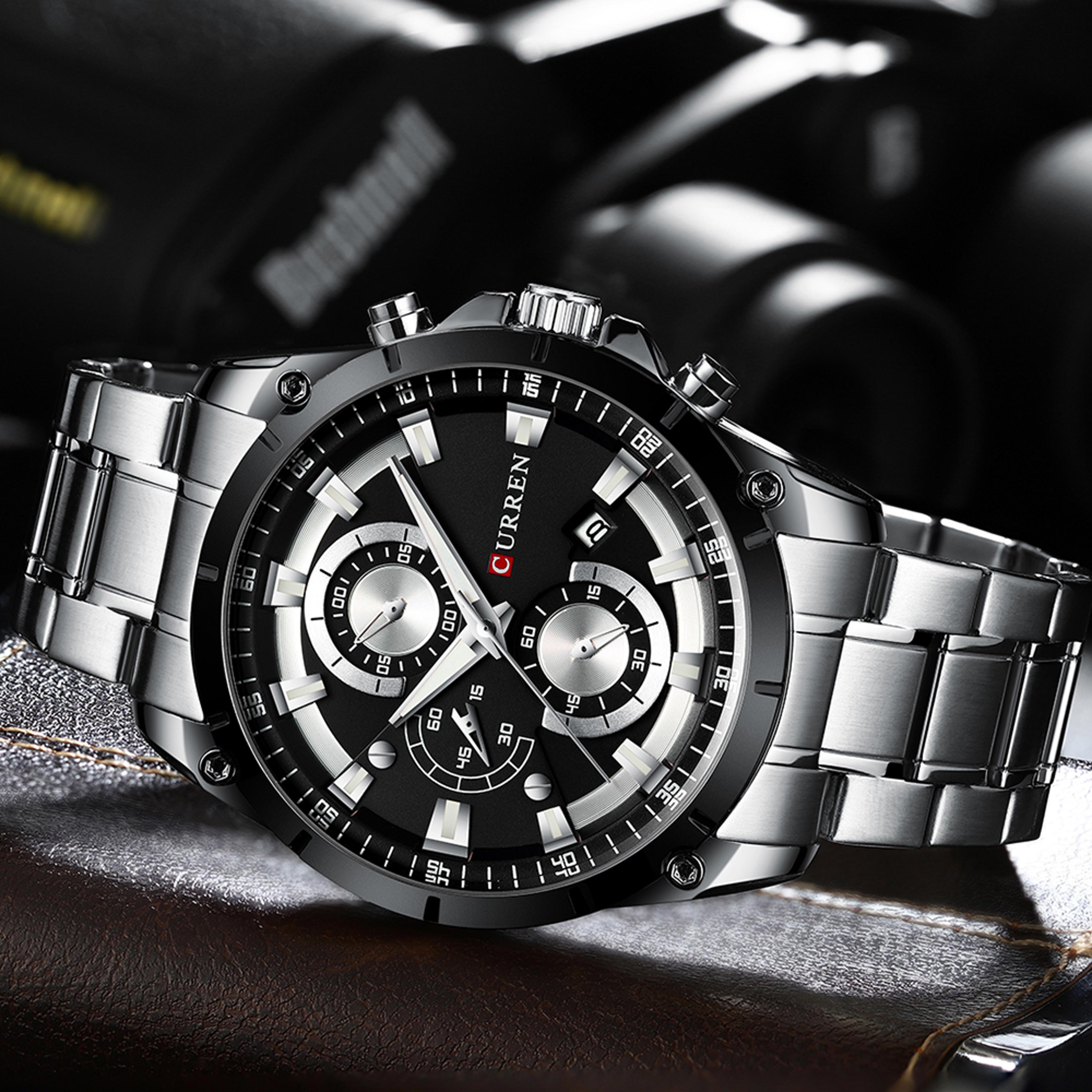Luxury Automatic Men Watch With Date Display Waterproof Business Casual Wristwatch 3