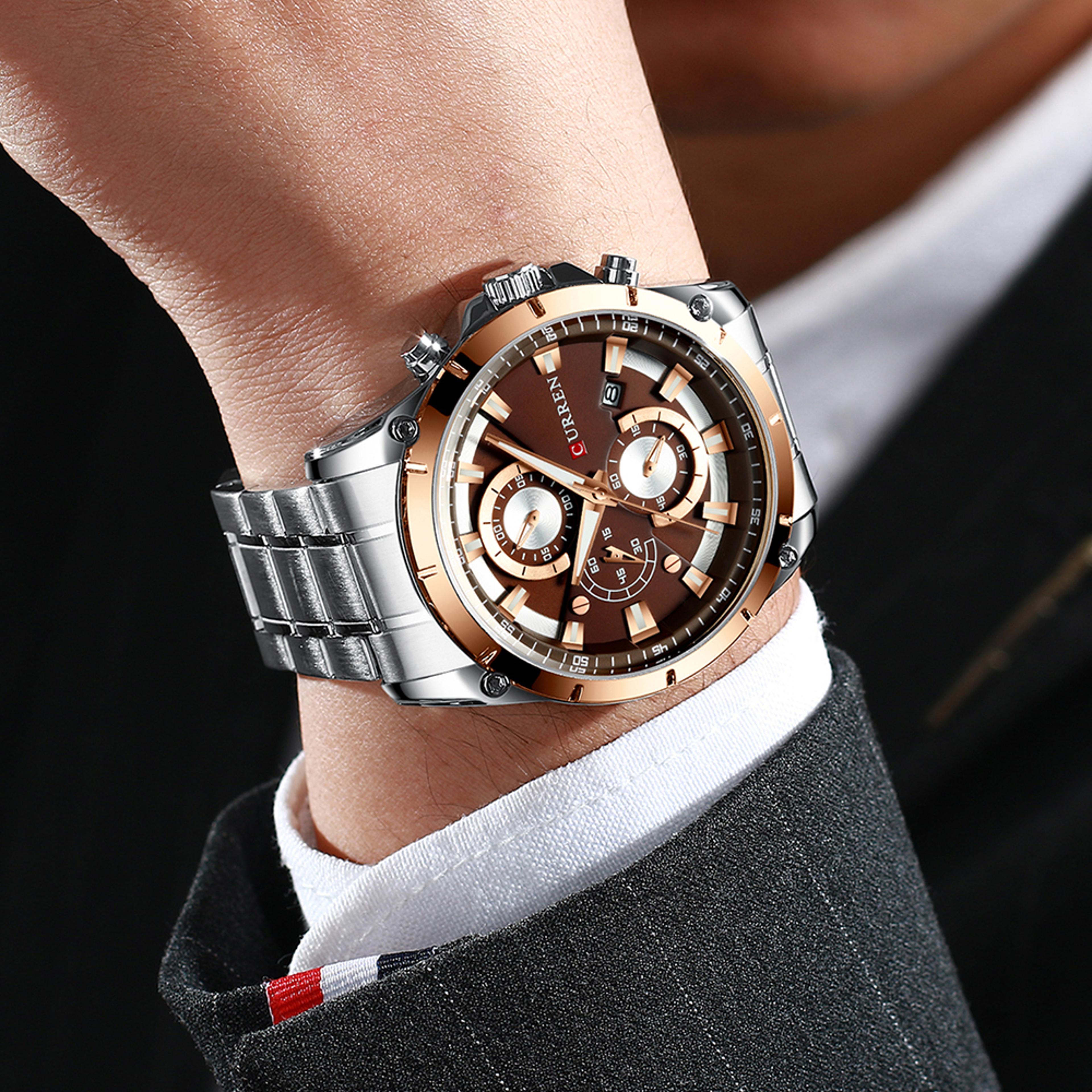 Luxury Automatic Men Watch With Date Display Waterproof Business Casual Wristwatch 5