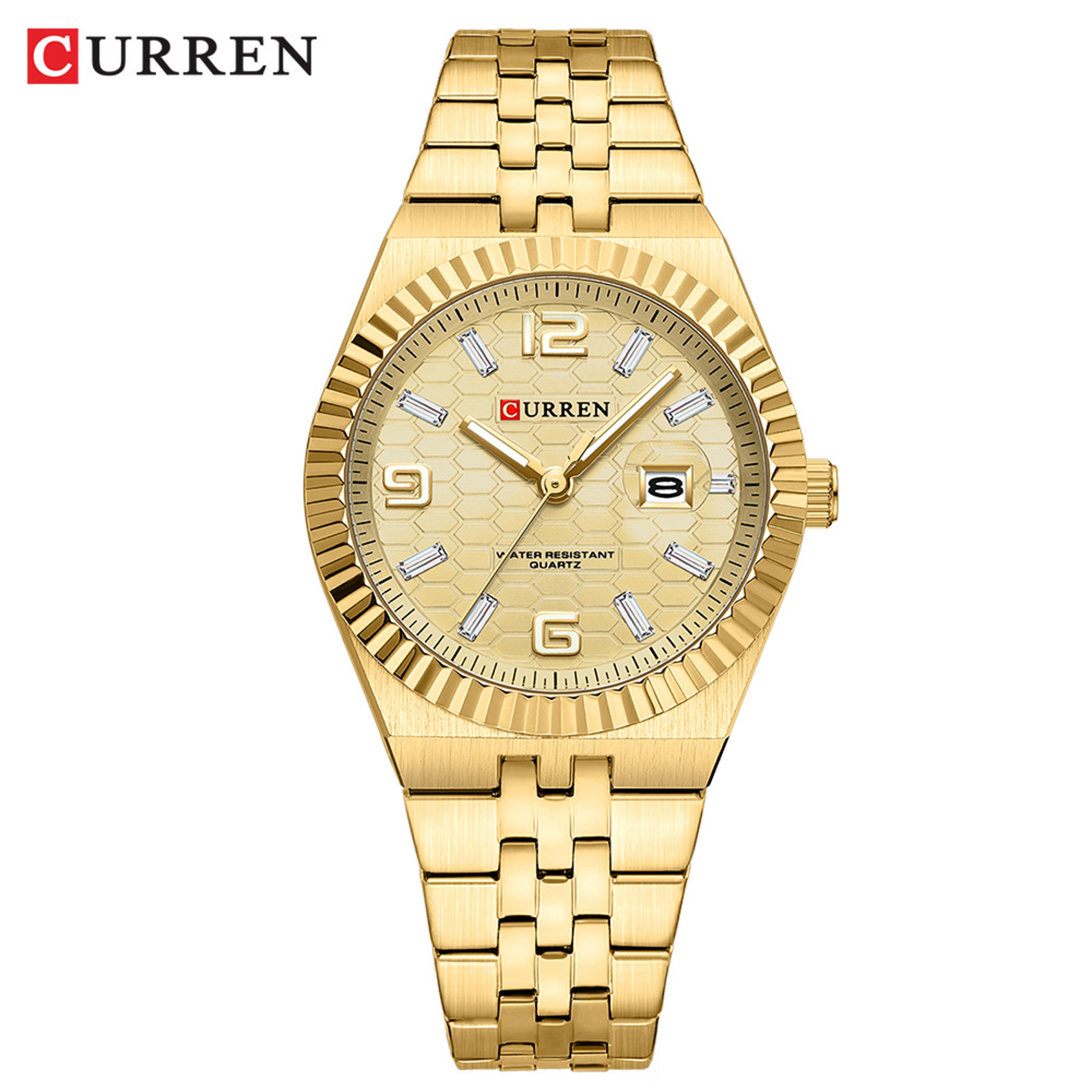 Womens Elegant Stainless Steel Watch Waterproof Ladies Wrist Watch With Date 8