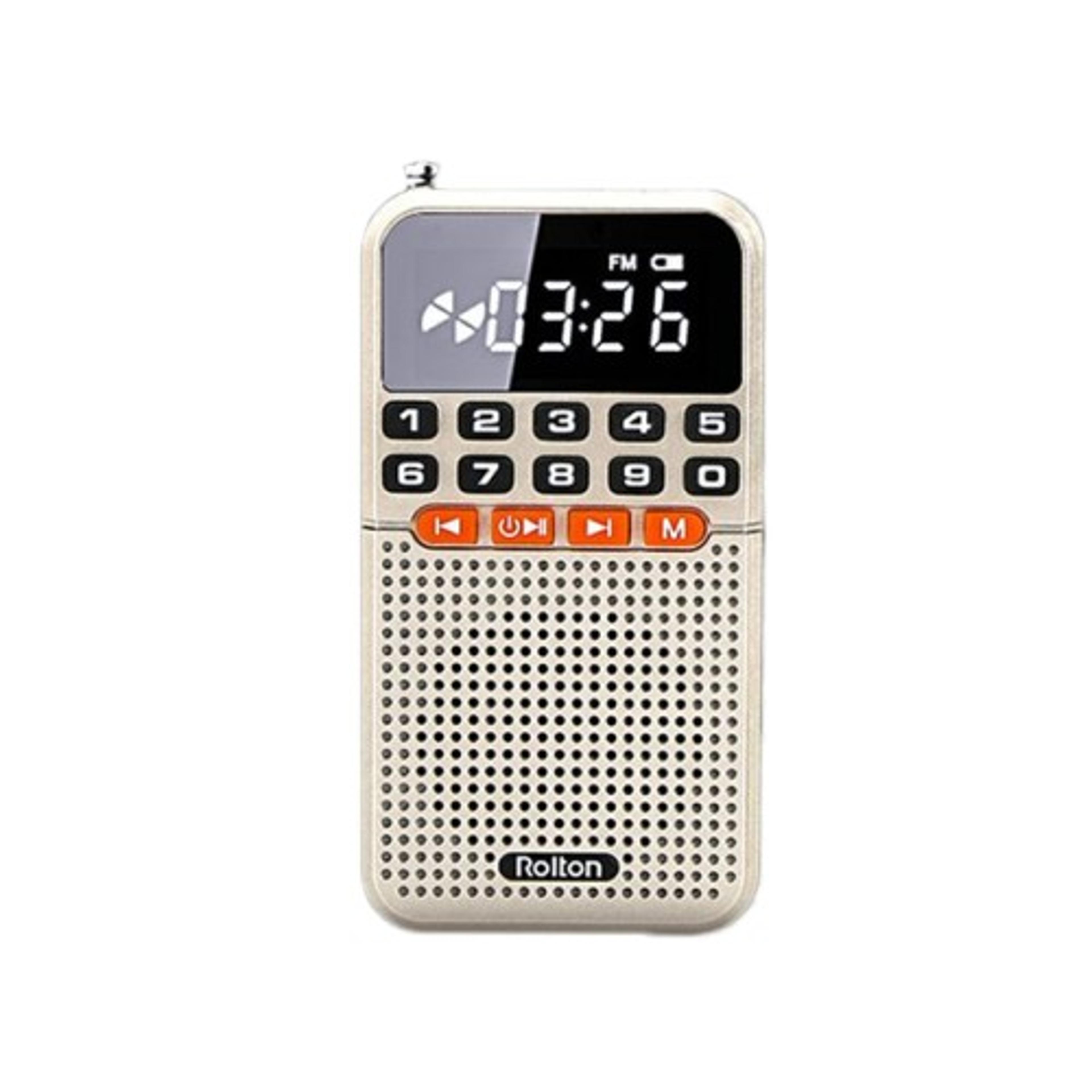 Mini Portable Bluetooth FM Radio Speaker With LED Flashlight And TF Card Music Player 7