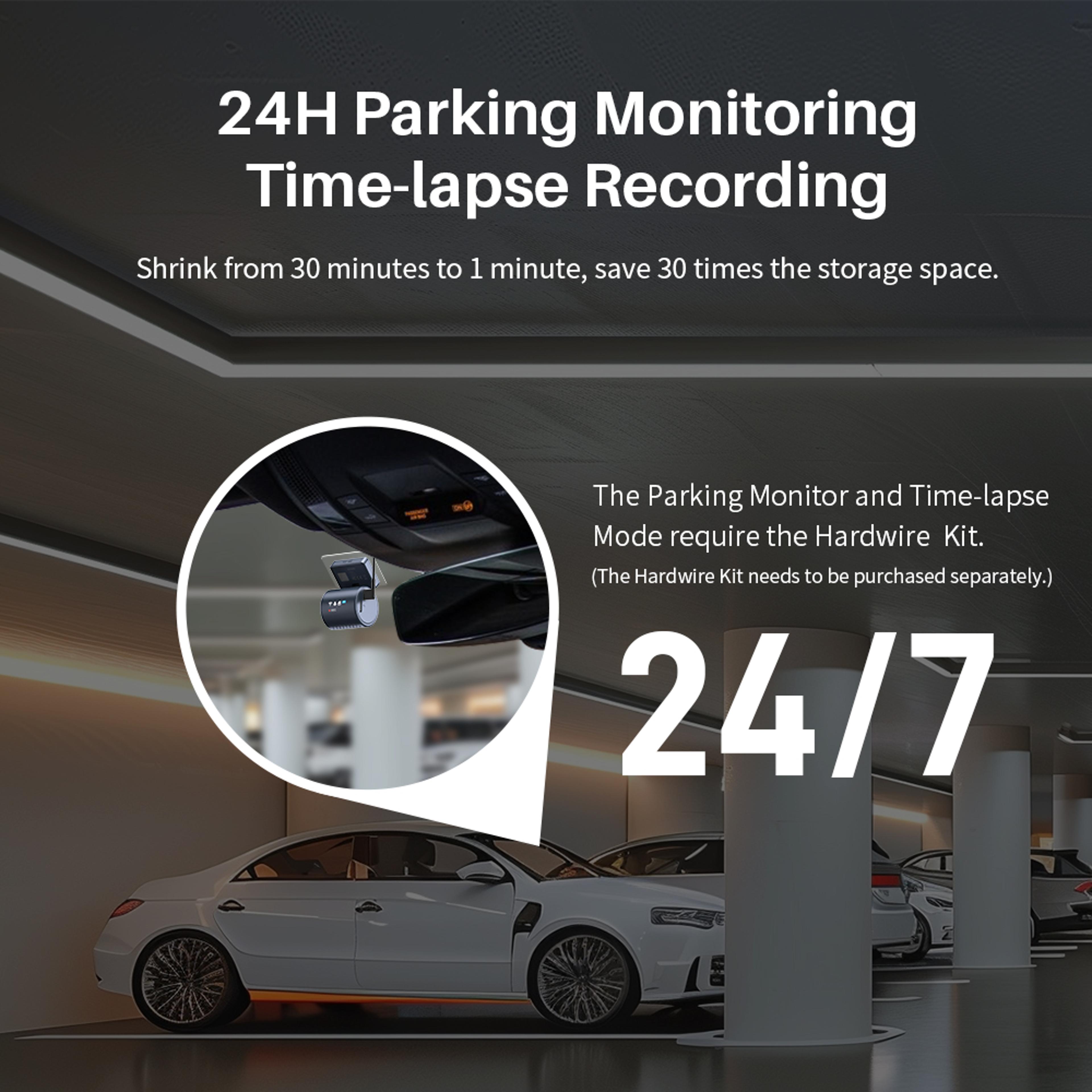 Mini Car Dash Cam With WiFi APP Voice Control Parking Recorder 6