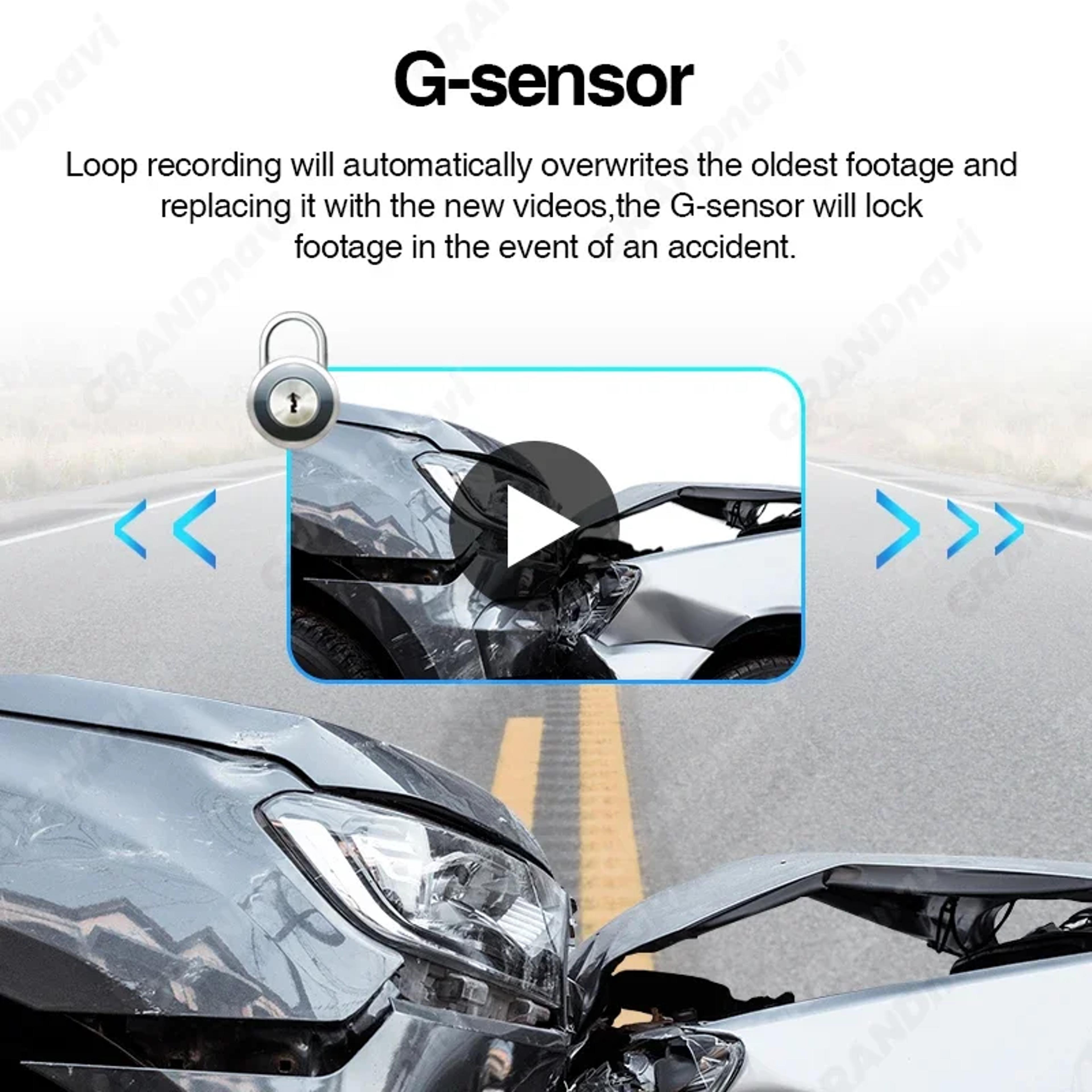 HD Car DVR Dash Cam Auto Recorder With ADAS Voice Alerts For Android Multimedia Player 5