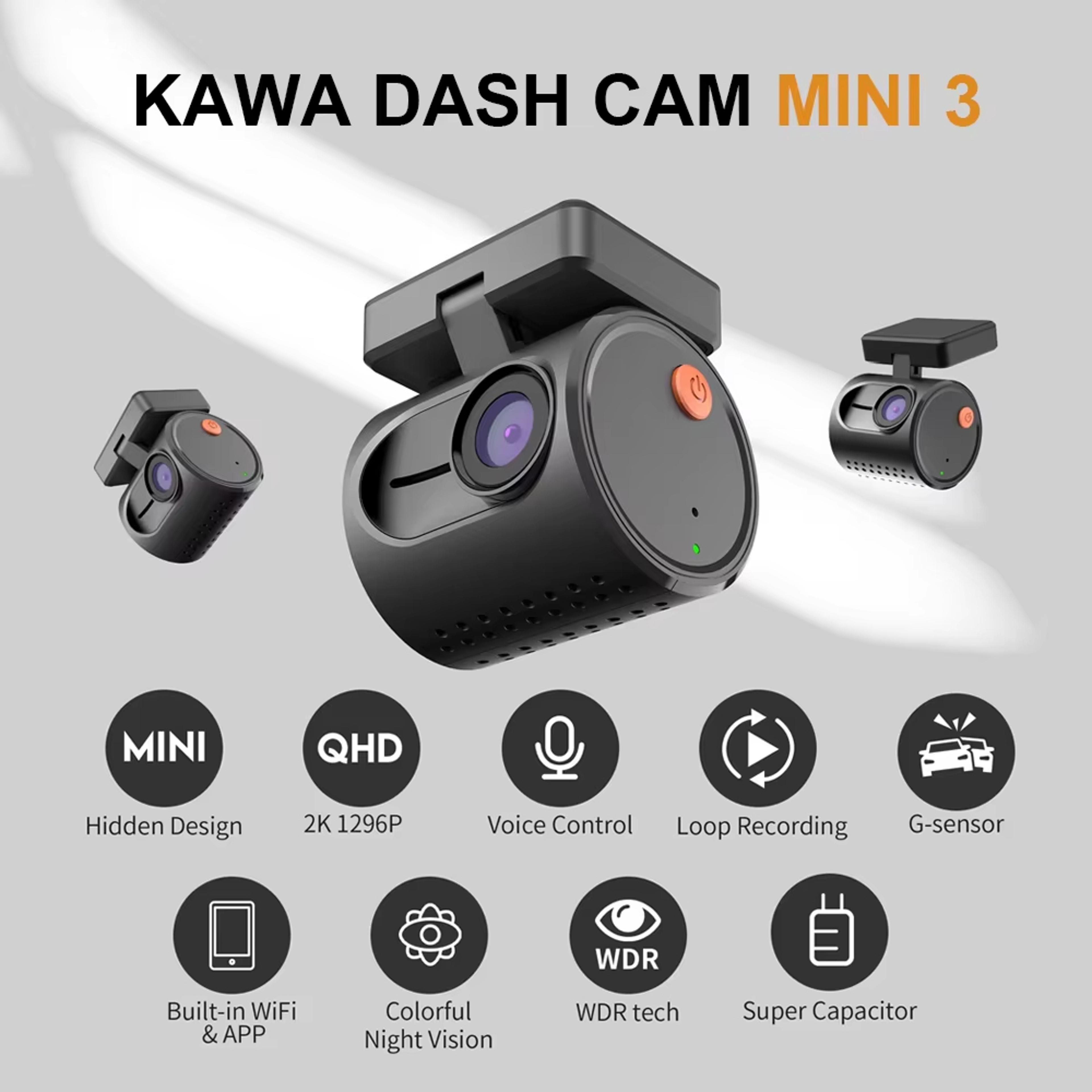 Mini Dash Cam Car Camera With Night Vision WiFi App Control 2