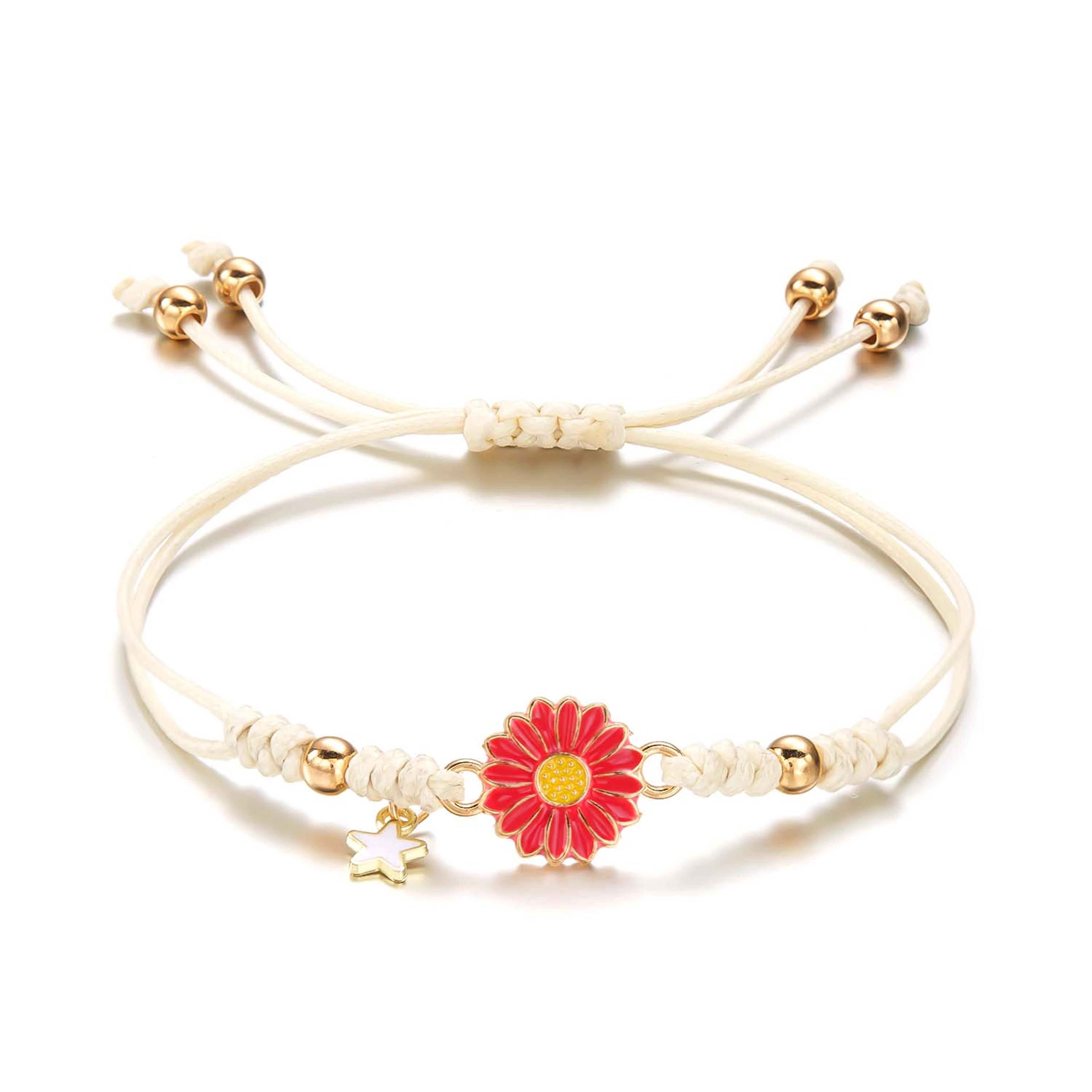 Boho Handmade Star Daisy Bracelet For Women Cute Friendship Rope Jewelry Gift 11