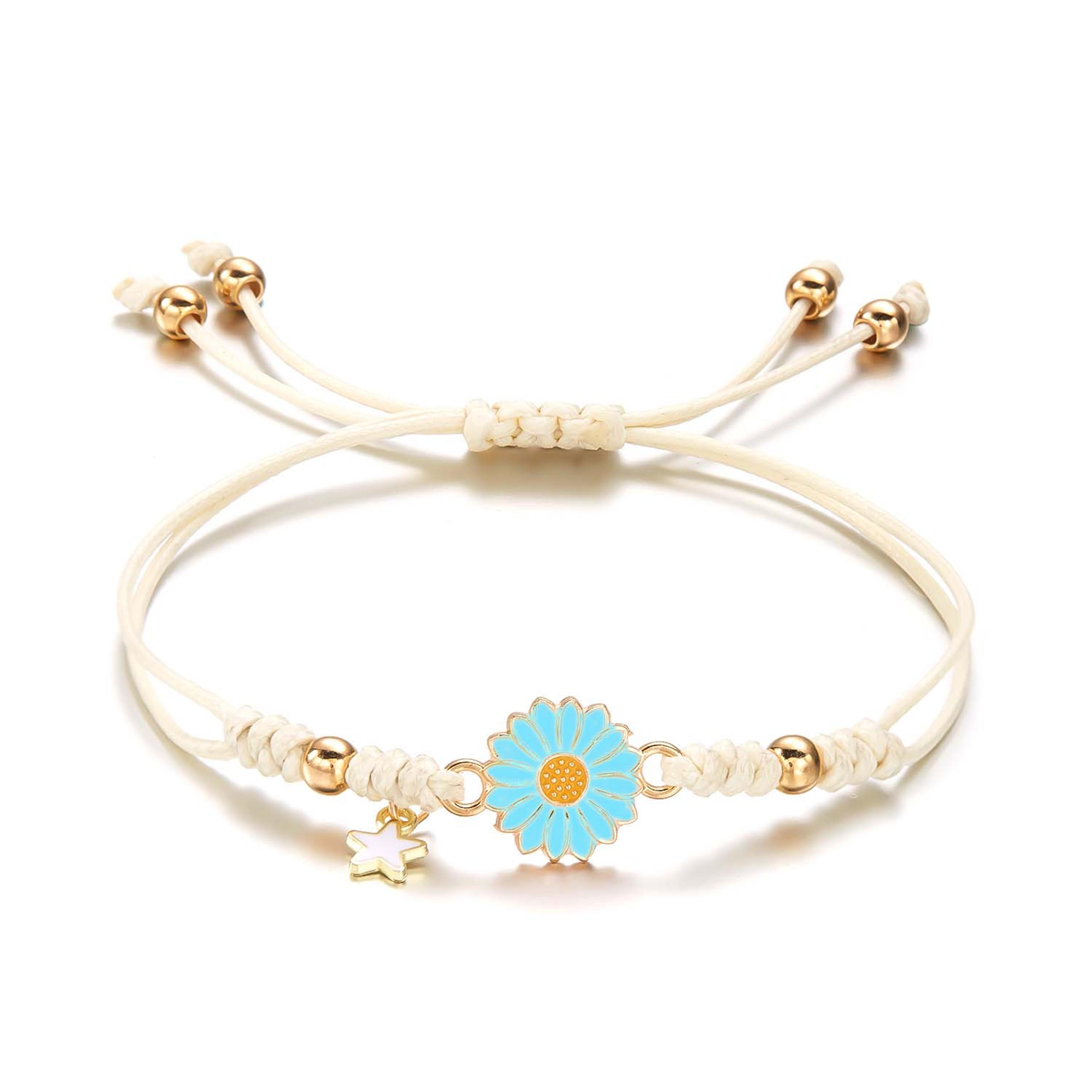 Boho Handmade Star Daisy Bracelet For Women Cute Friendship Rope Jewelry Gift 14