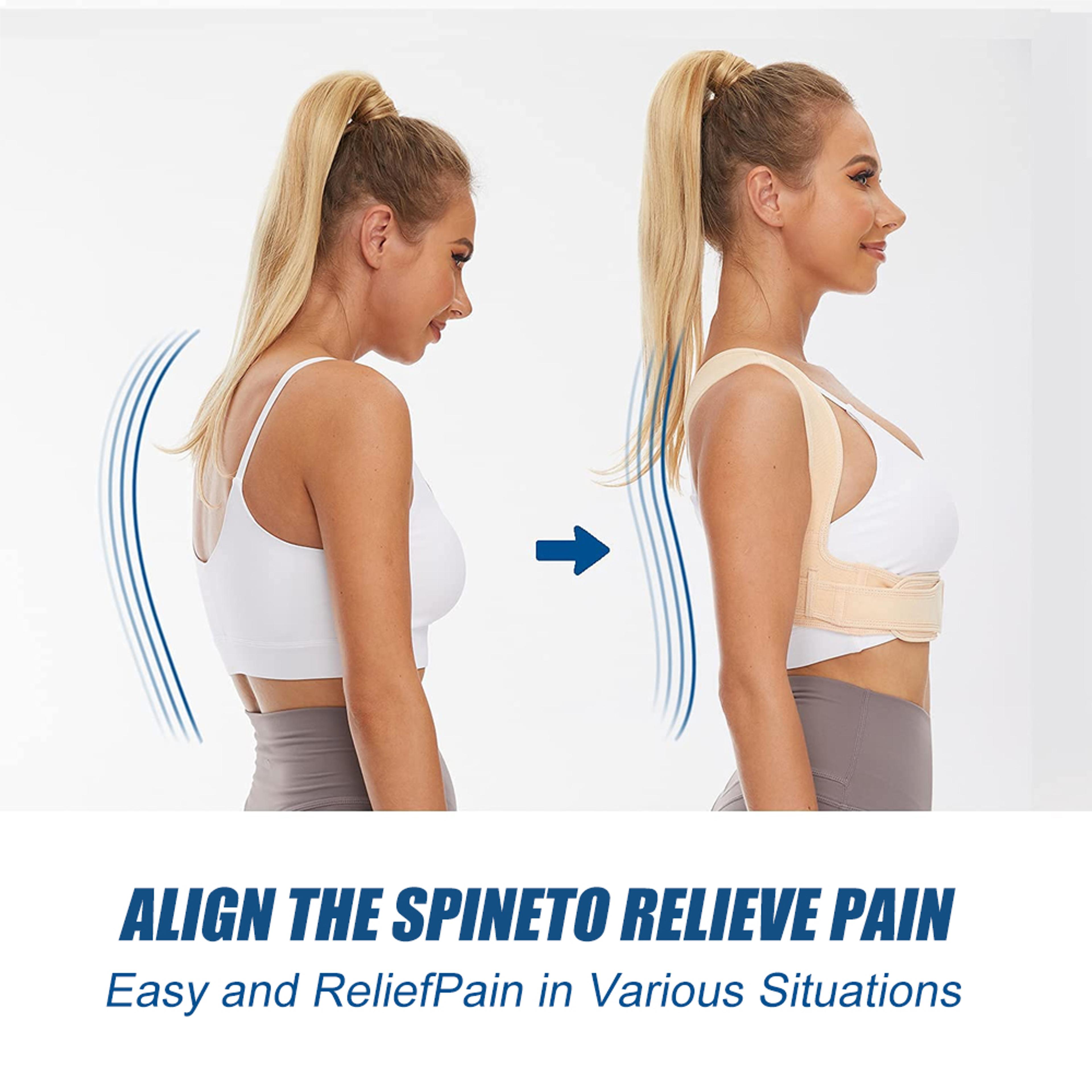 Adjustable Posture Corrector Back Brace Breathable Shoulder Support For Daily Alignment And Comfort 4