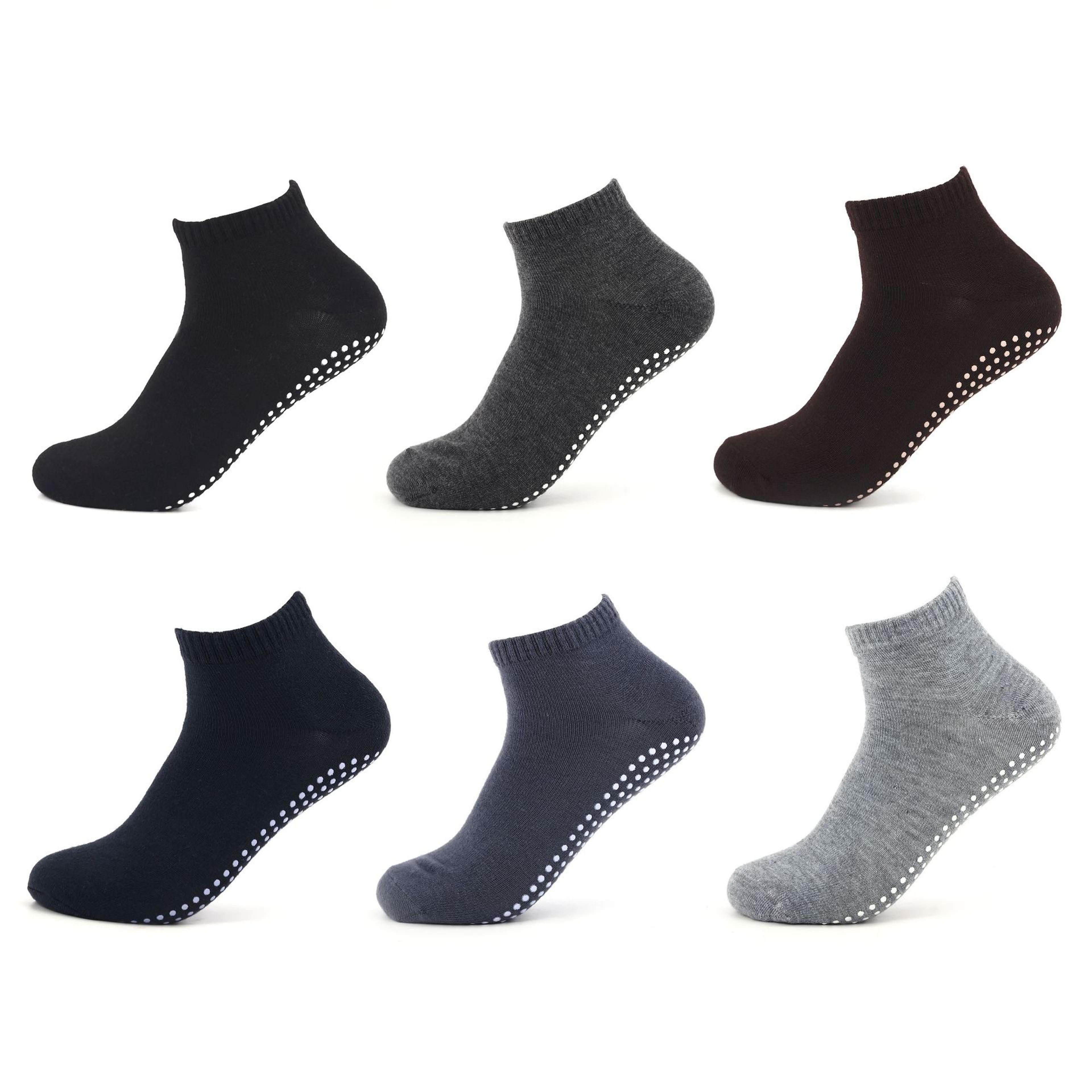 mens anti slip yoga socks breathable low cut grip sports socks