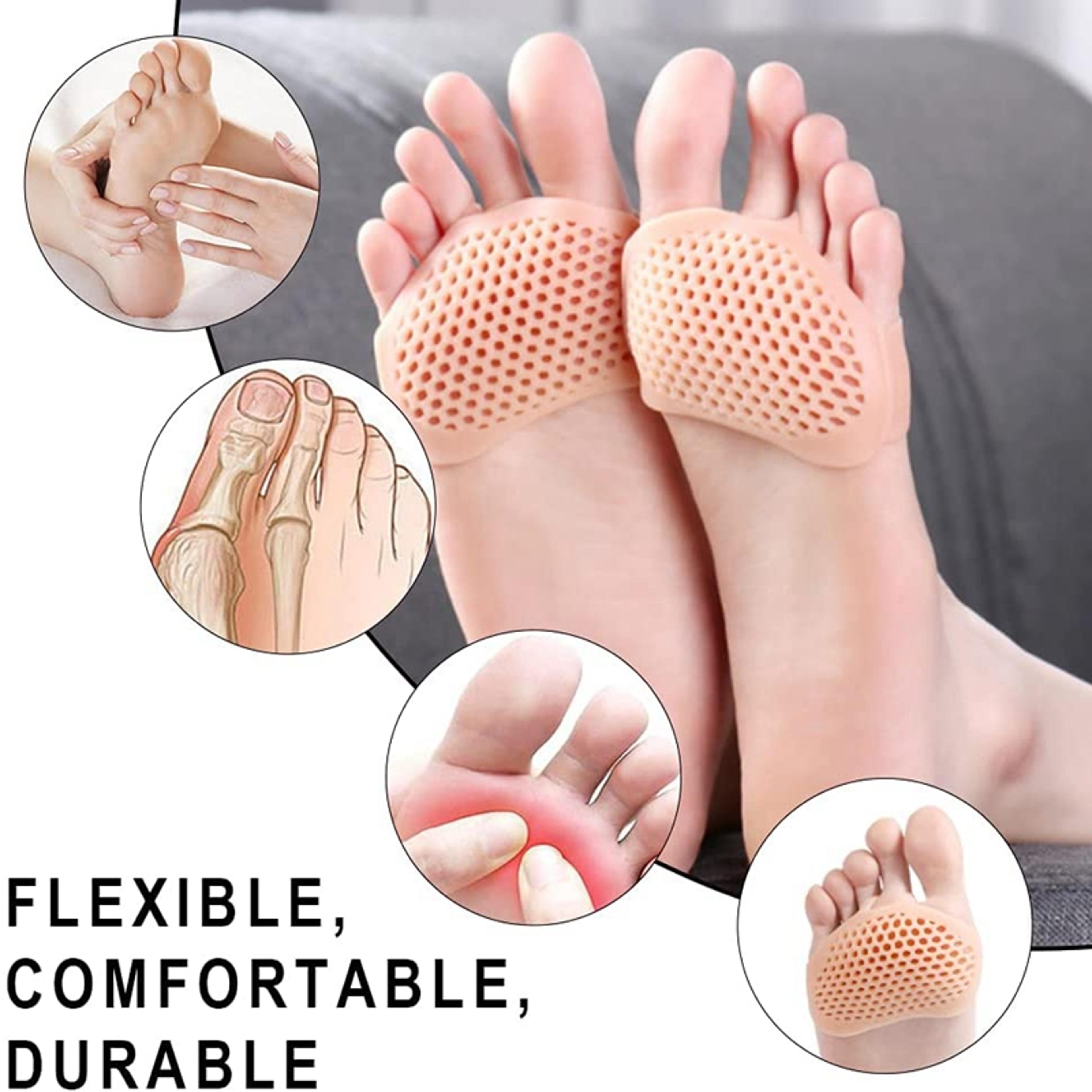 Silicone Gel Metatarsal Pads Ball Of Foot Cushions For Everyday Forefoot Comfort 3
