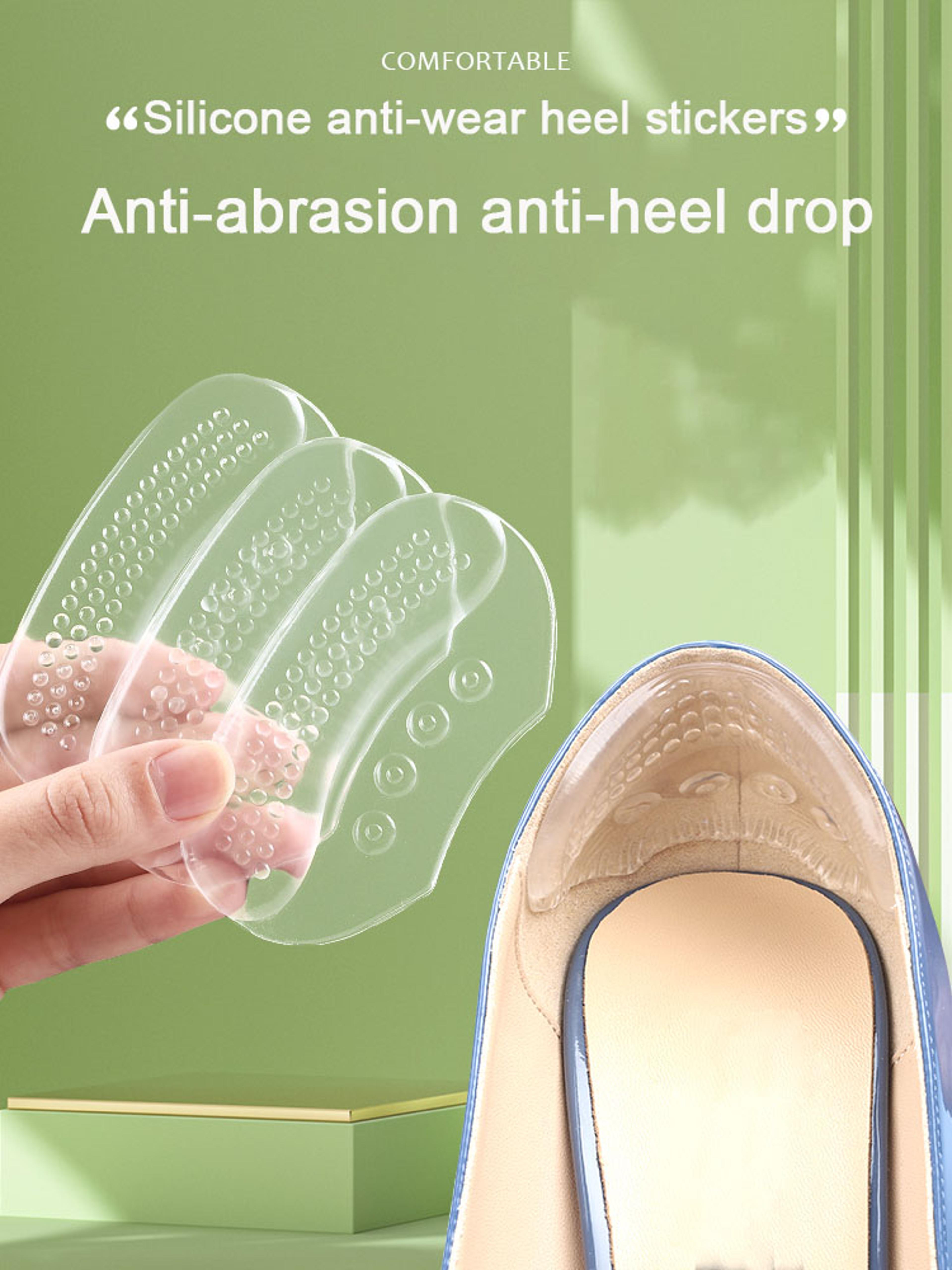 silicone gel heel grips anti slip shoe inserts for comfortable fit and blister protection