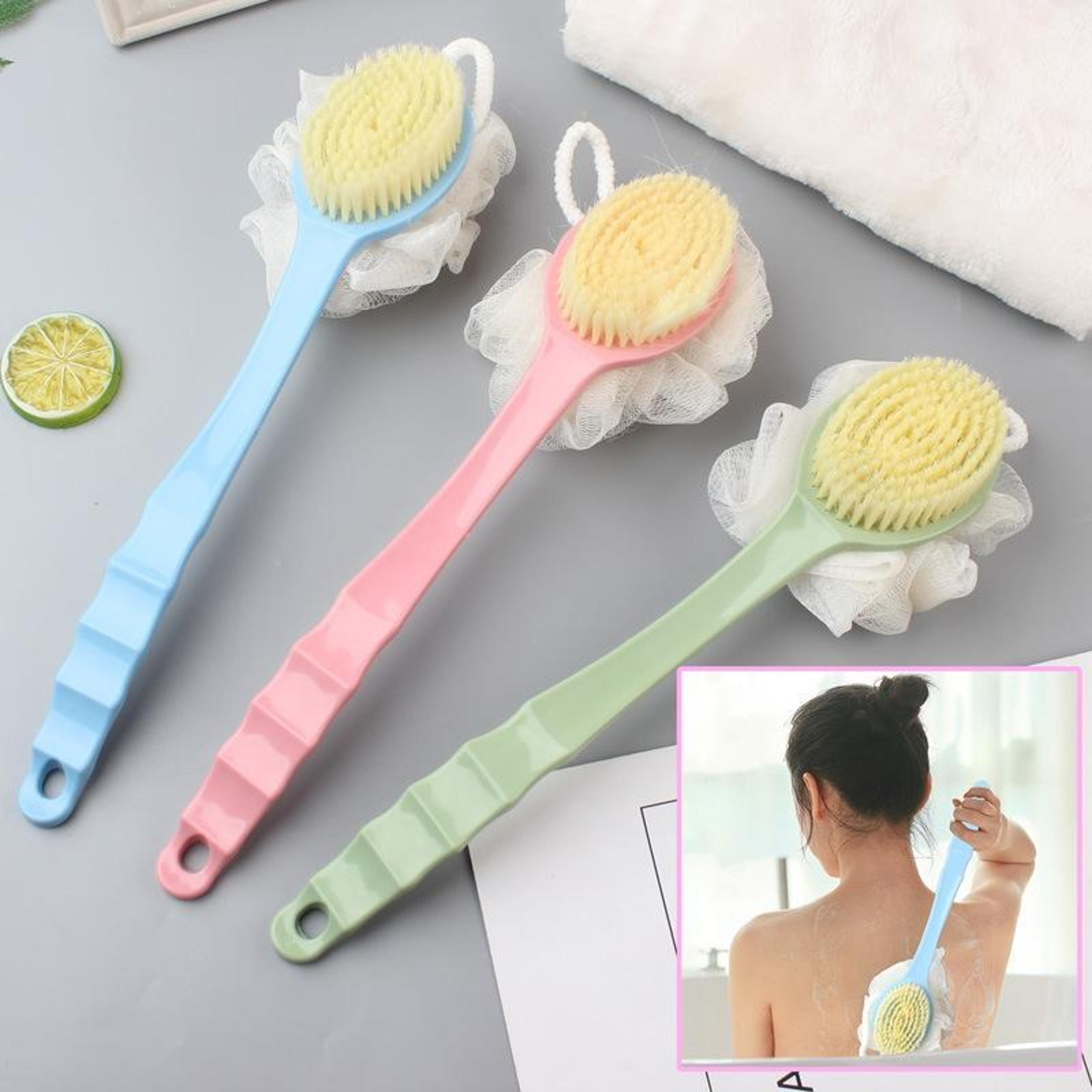 Long Handle Bath Brush Soft Bristle Back Scrubber For Deep Clean  Gentle Massage 8