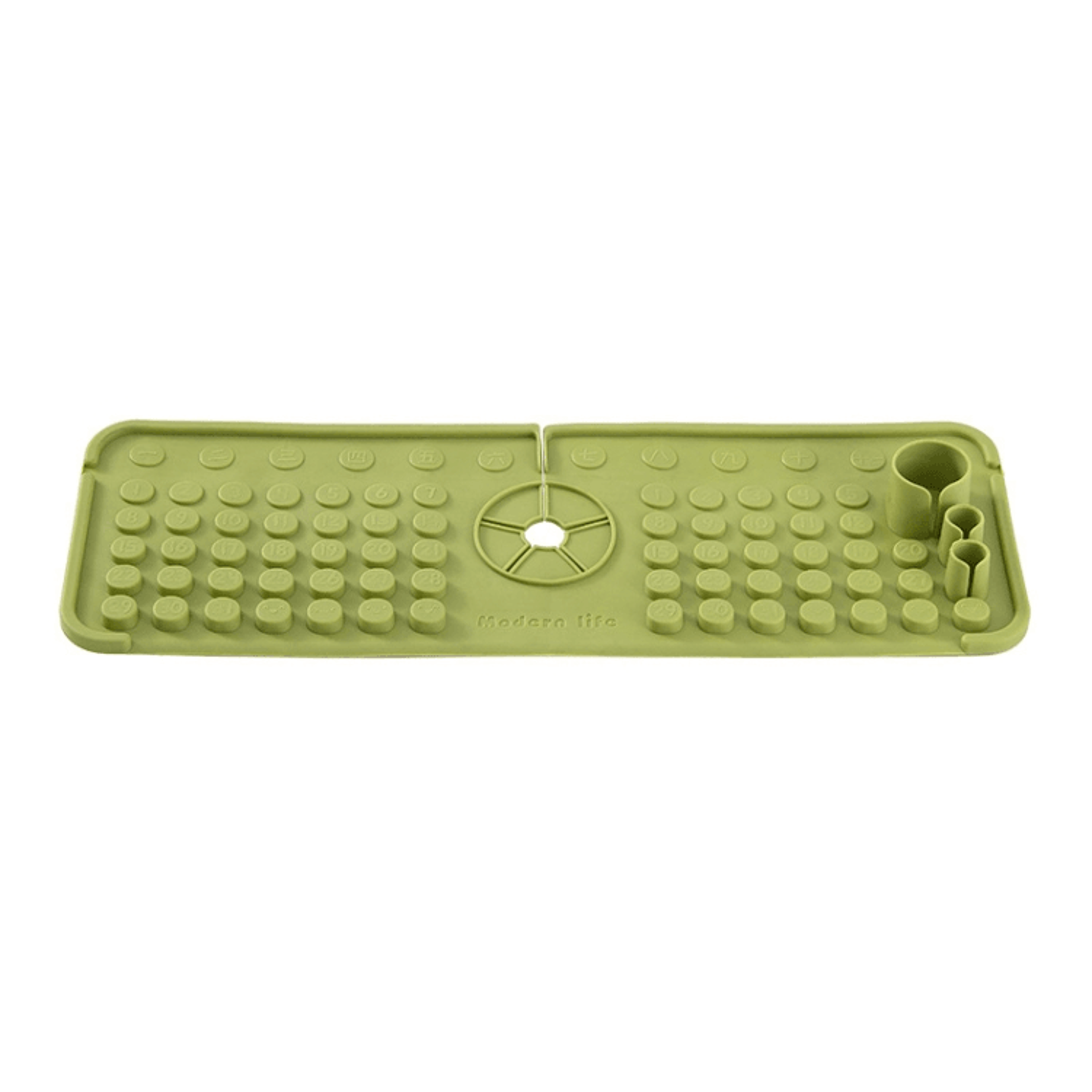 Silicone Faucet Drain Mat With Splash Guard And Sink Organizer For Dry Clean Countertops 12