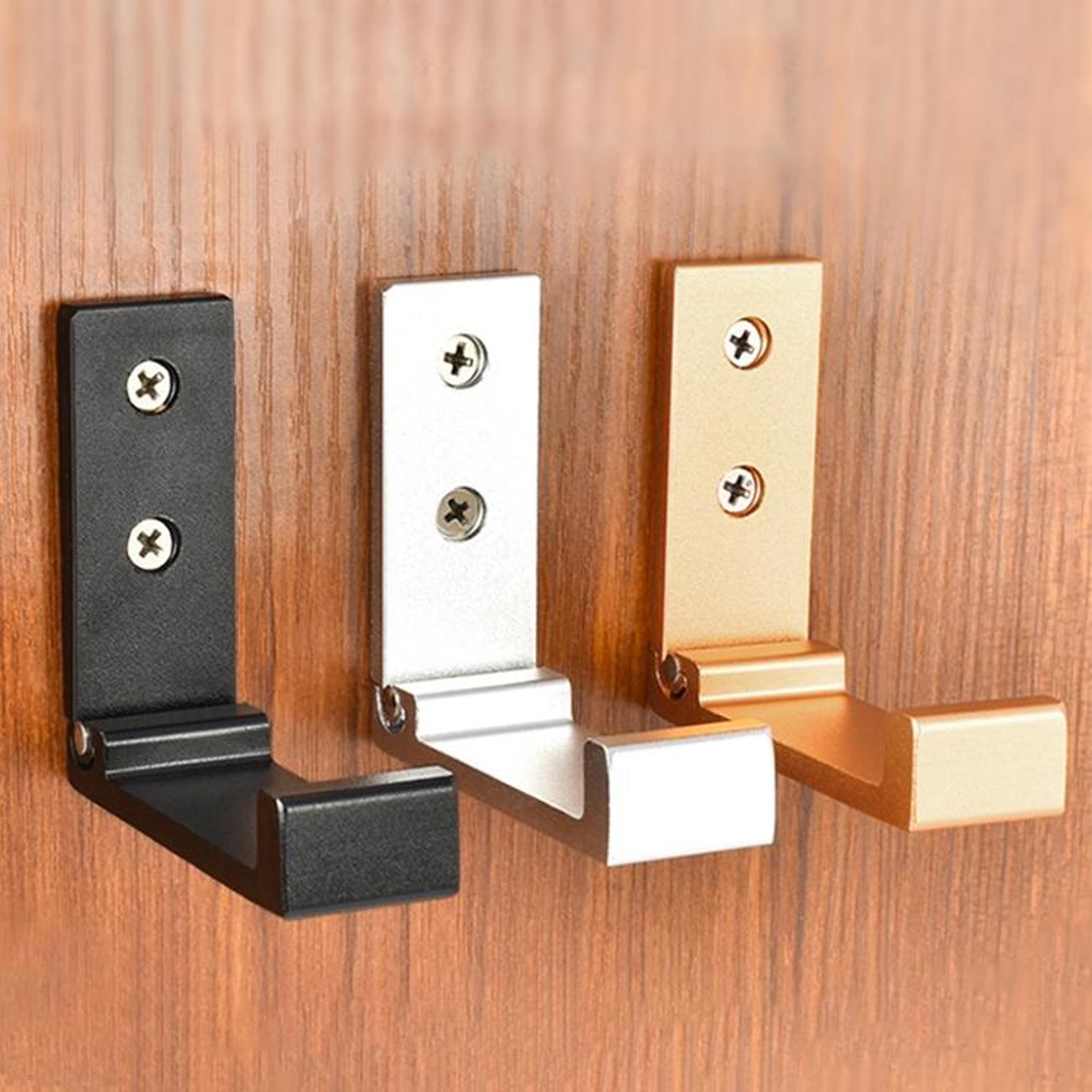 foldable wall mounted hooks space saving collapsible clothes hanger aluminum robe hook