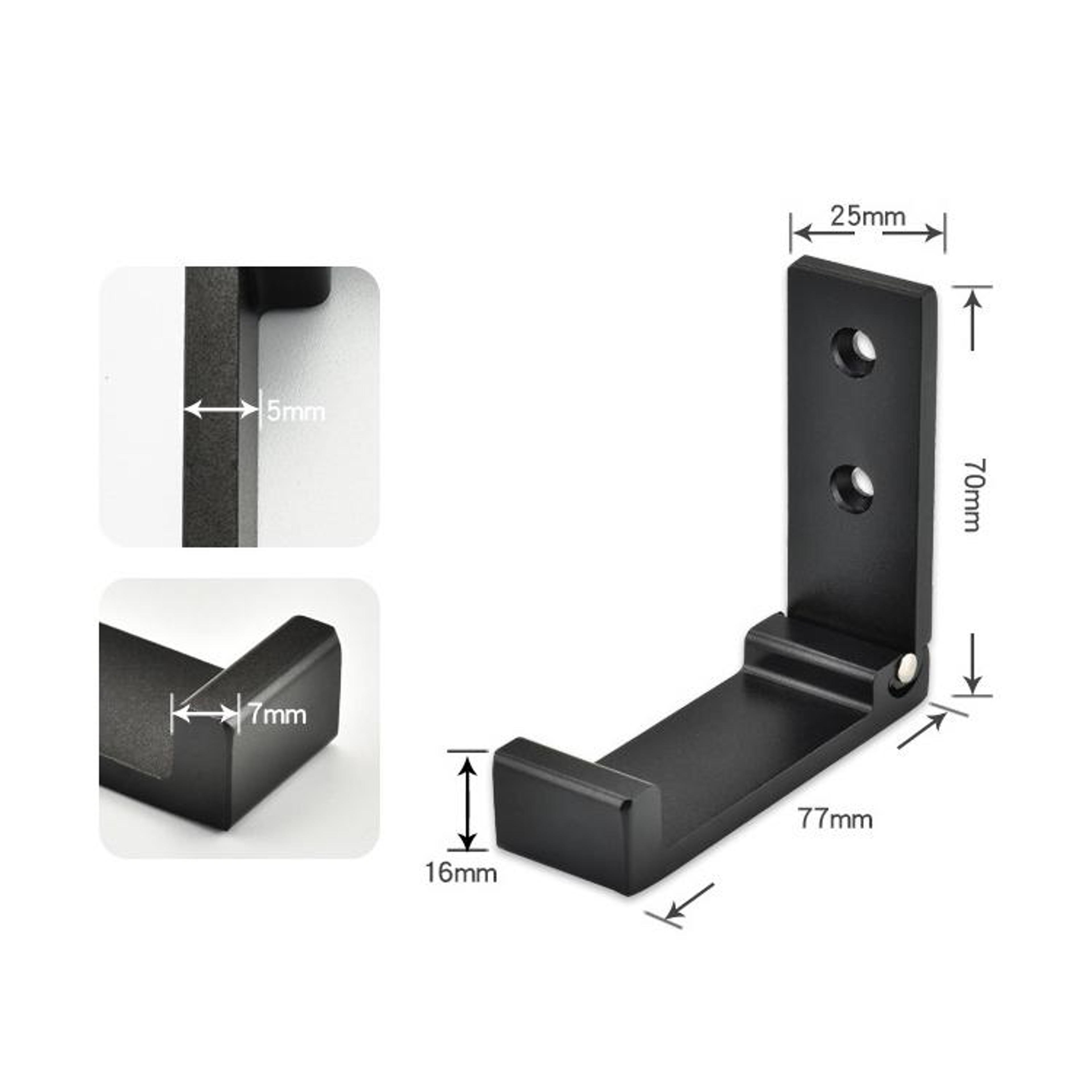 Foldable Wall Mounted Hooks Space Saving Collapsible Clothes Hanger Aluminum Robe Hook 2