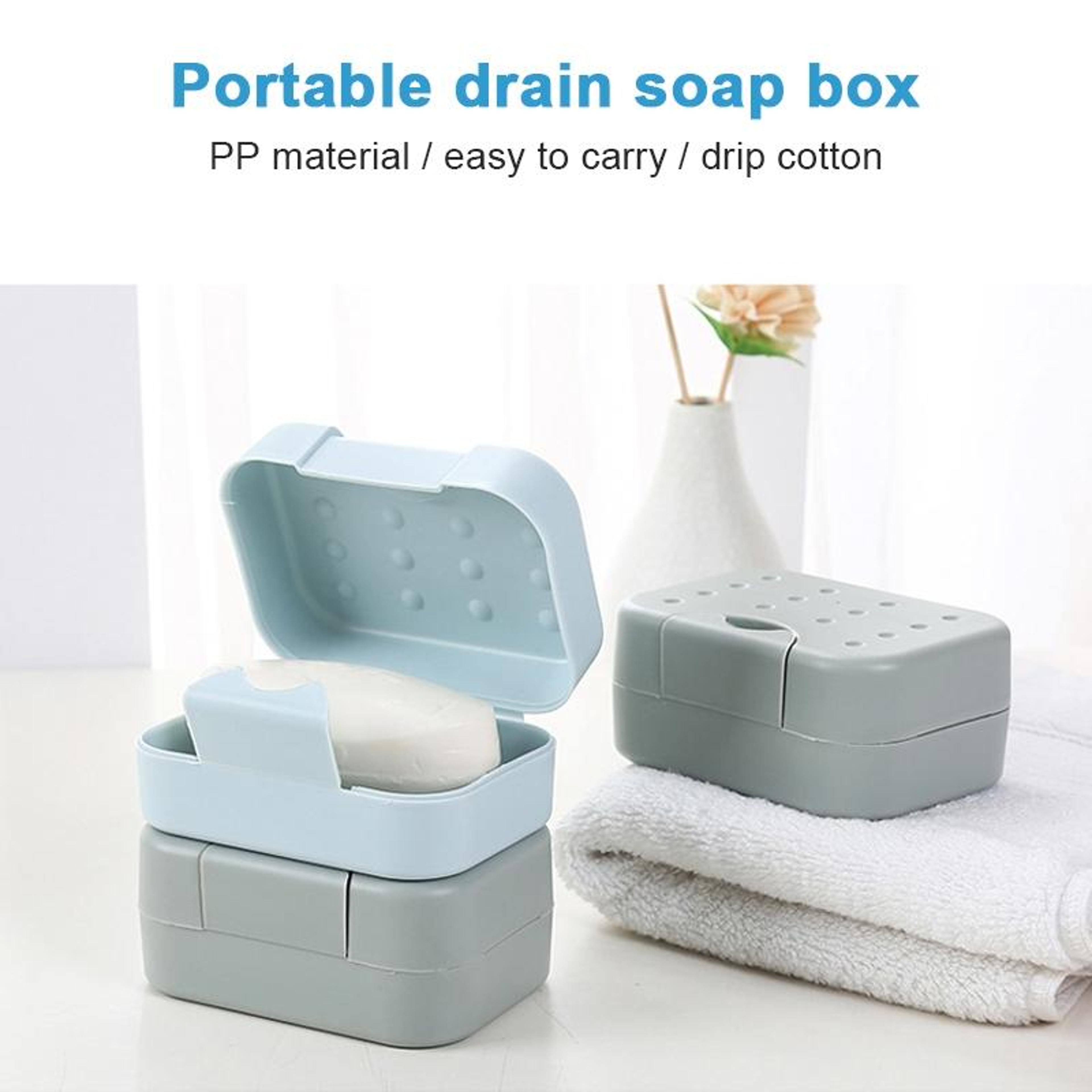 Portable Travel Soap Box Leakproof Soap Case Compact Soap Holder 7