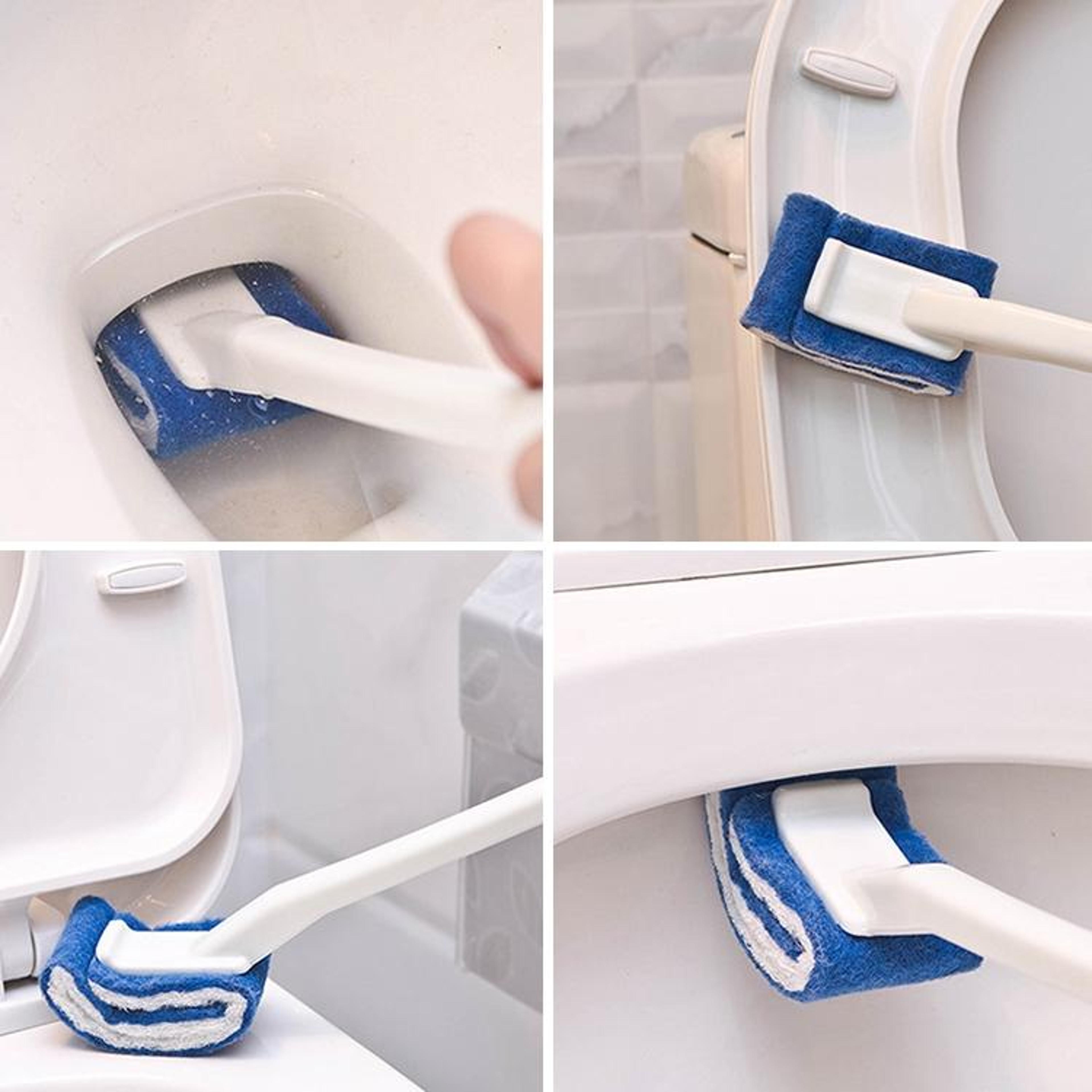 Disposable Toilet Brush With Soft Bristles No Dead Corner Hygienic Cleaning Tool 11