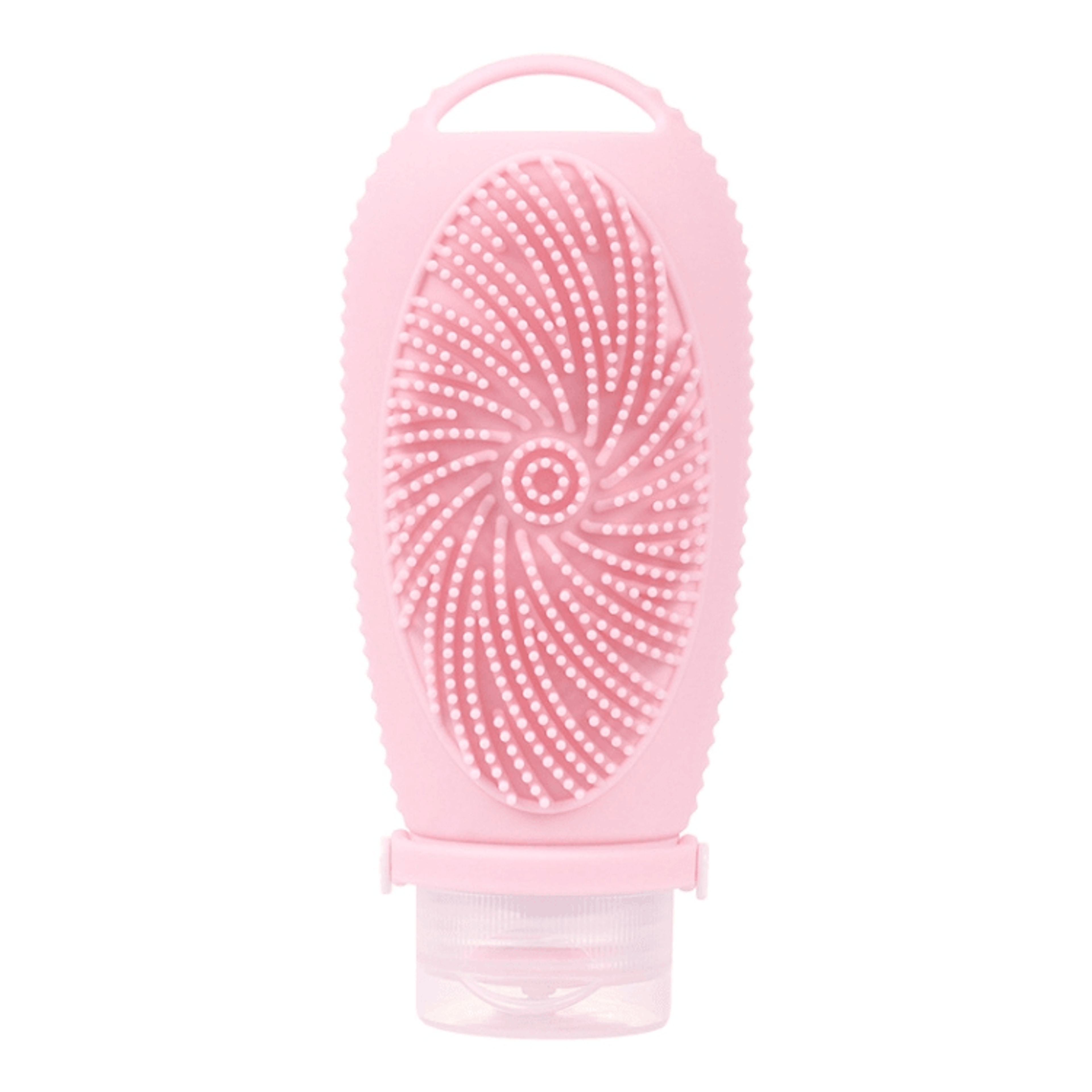 2 In 1 Silicone Shower Brush Dispenser Bottle Portable Travel Shampoo  Body Wash Container 8
