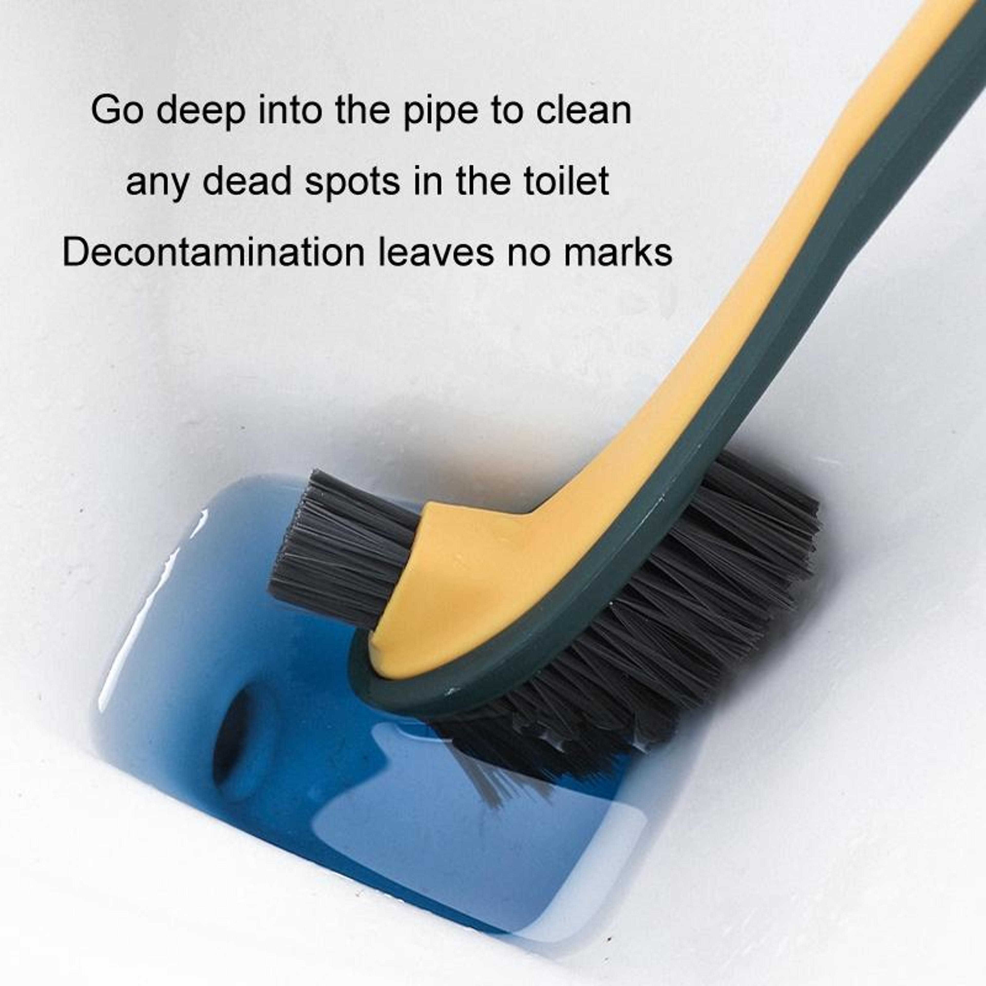 Double Sided Toilet Cleaning Brush With Long Handle  Crevice Detail Brush 2