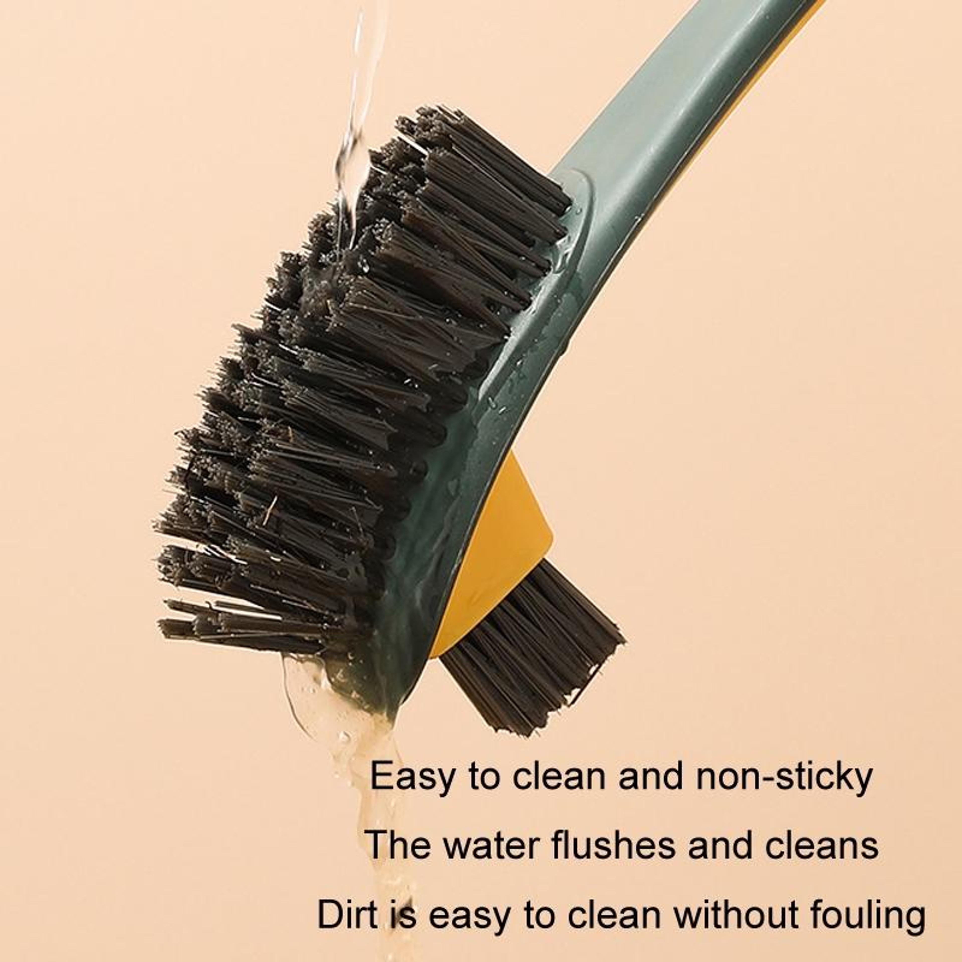 Double Sided Toilet Cleaning Brush With Long Handle  Crevice Detail Brush 6