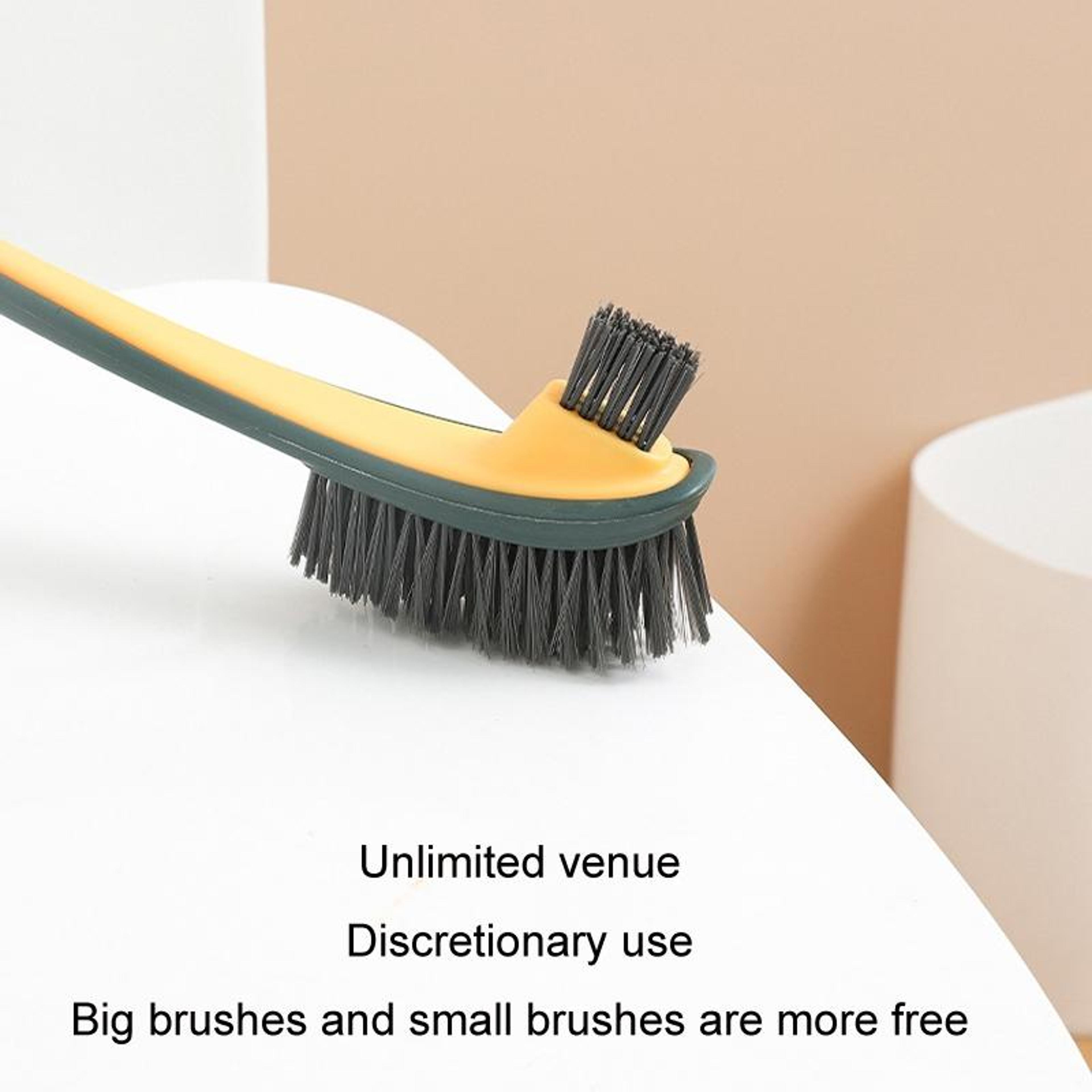 Double Sided Toilet Cleaning Brush With Long Handle  Crevice Detail Brush 7