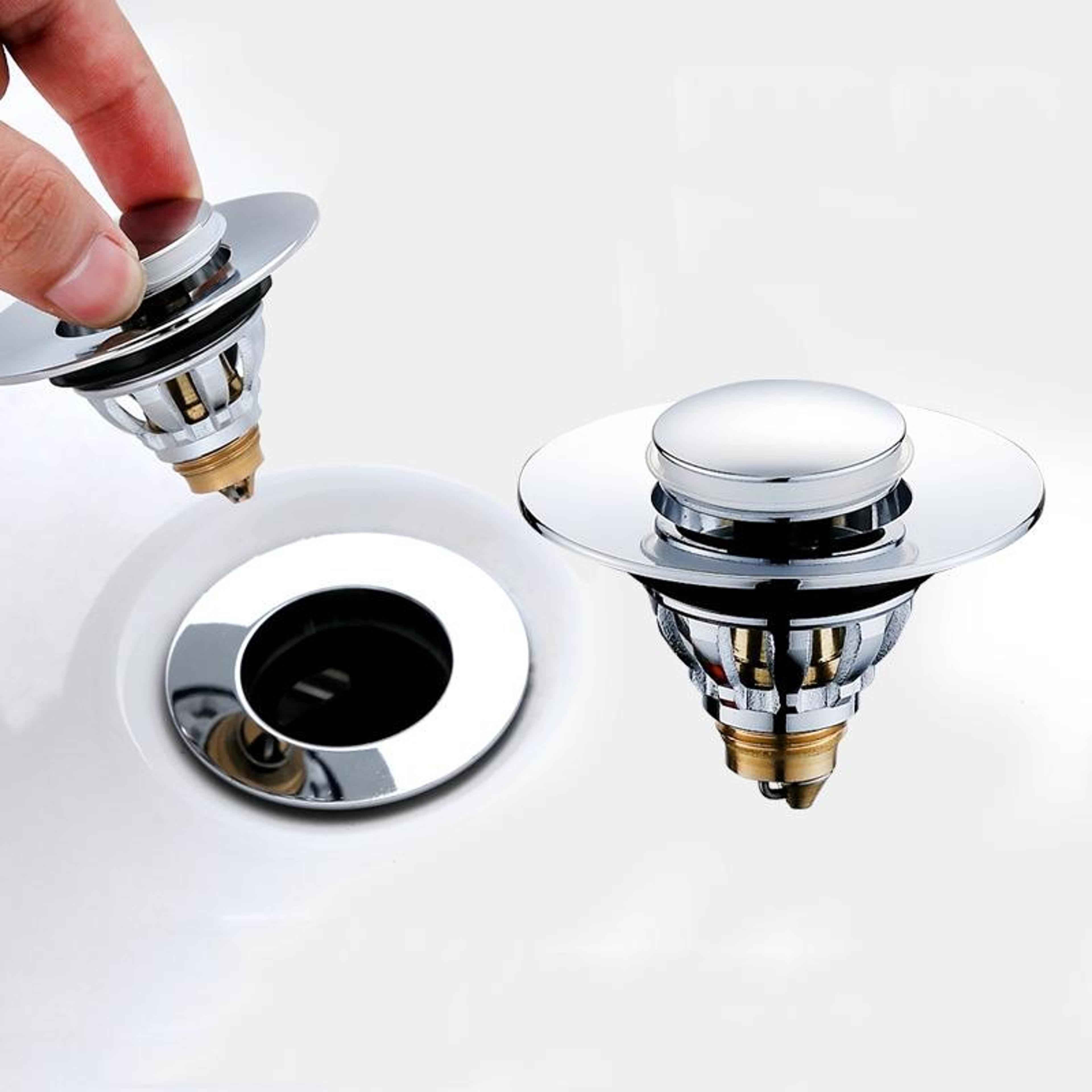 premium push type basin plug copper core pop up sink drain stopper for bathroom wash basins