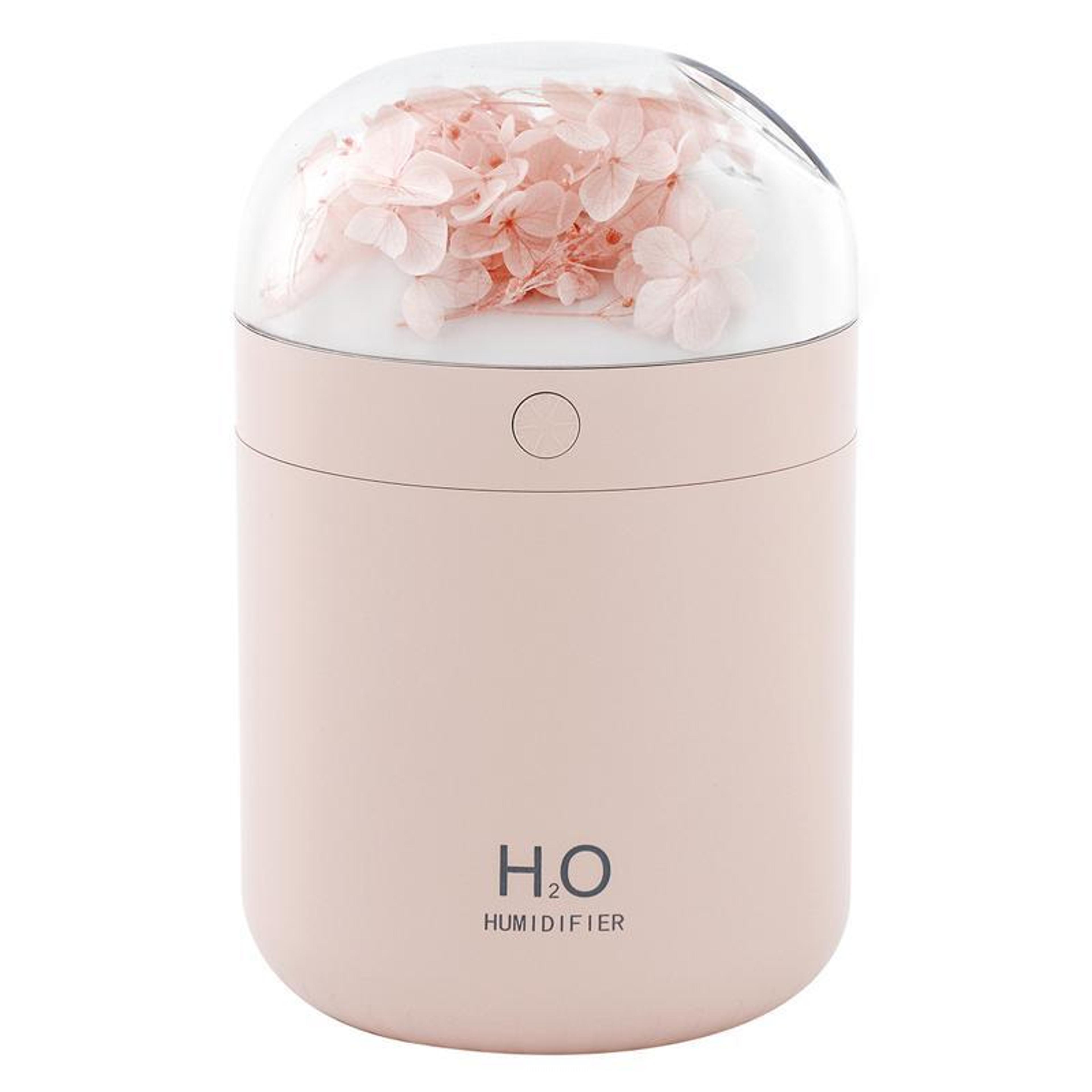 Flower USB Humidifier With LED Light Quiet Desktop Humidifier For Bedroom Office Air Moisturizer 3