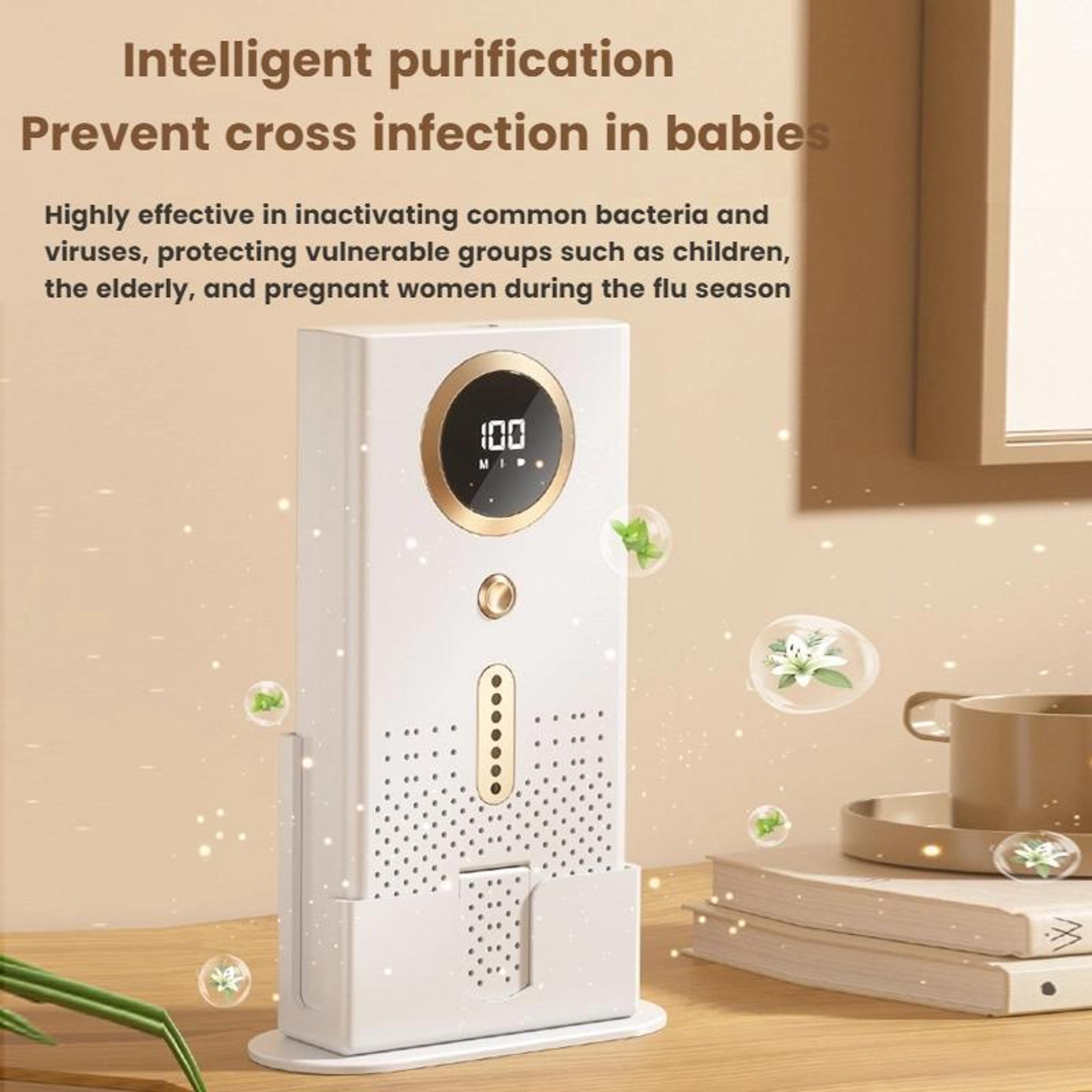 Smart Portable Air Purifier  Aromatherapy Diffuser For Car Home  Fridge Odor Control 5