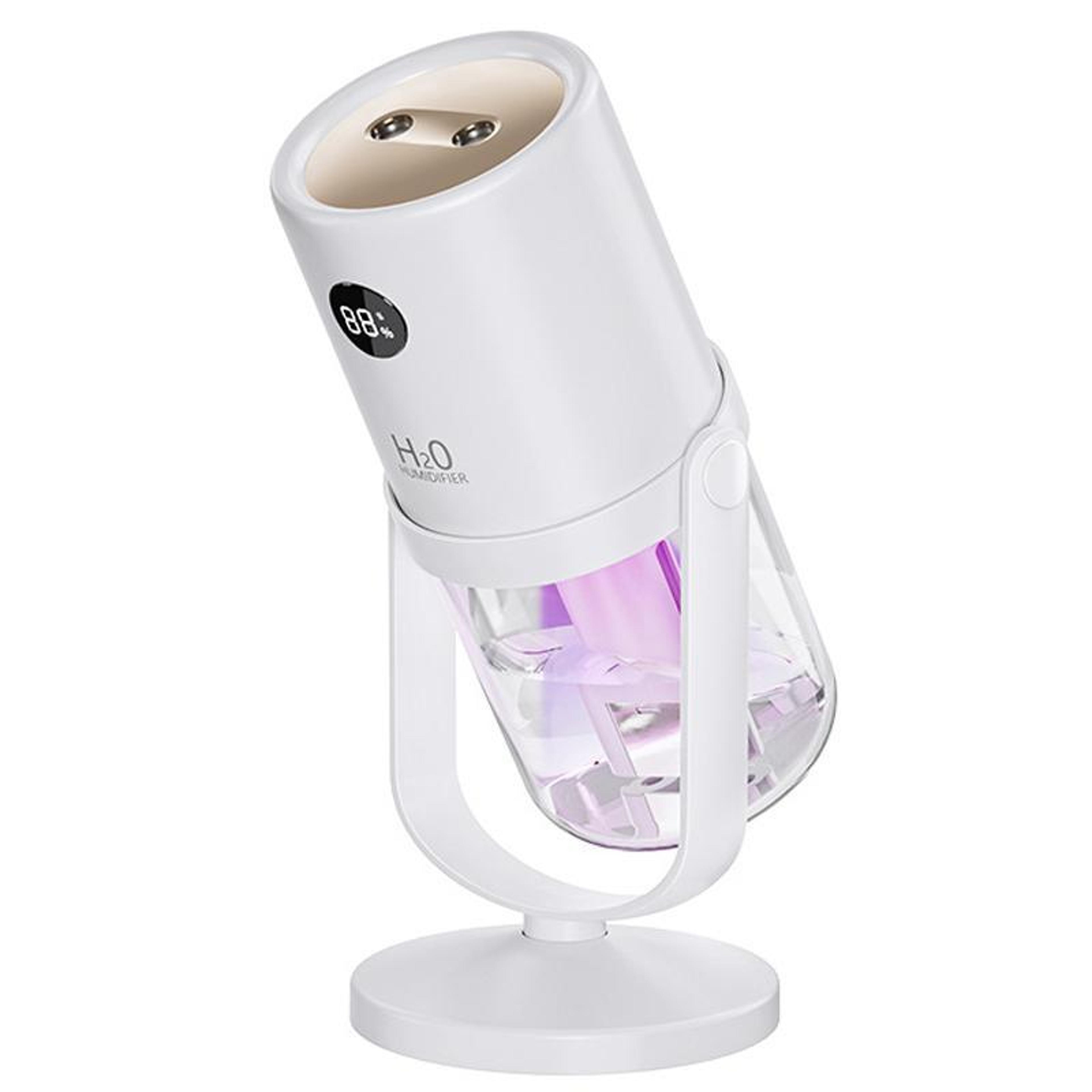 UV C Antibacterial Dual Spray Humidifier With Quiet Mist  Portable Stand 0