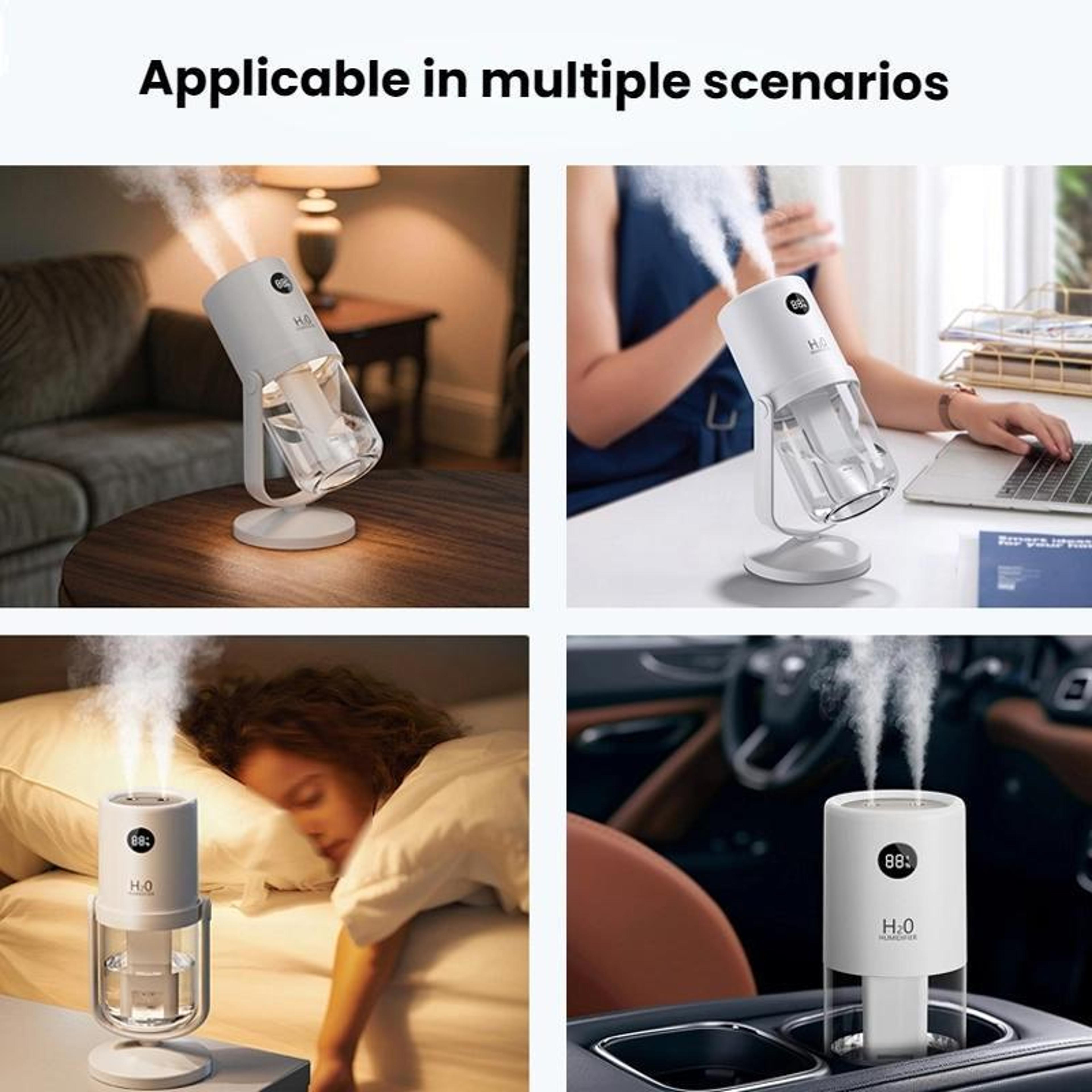 UV C Antibacterial Dual Spray Humidifier With Quiet Mist  Portable Stand 2