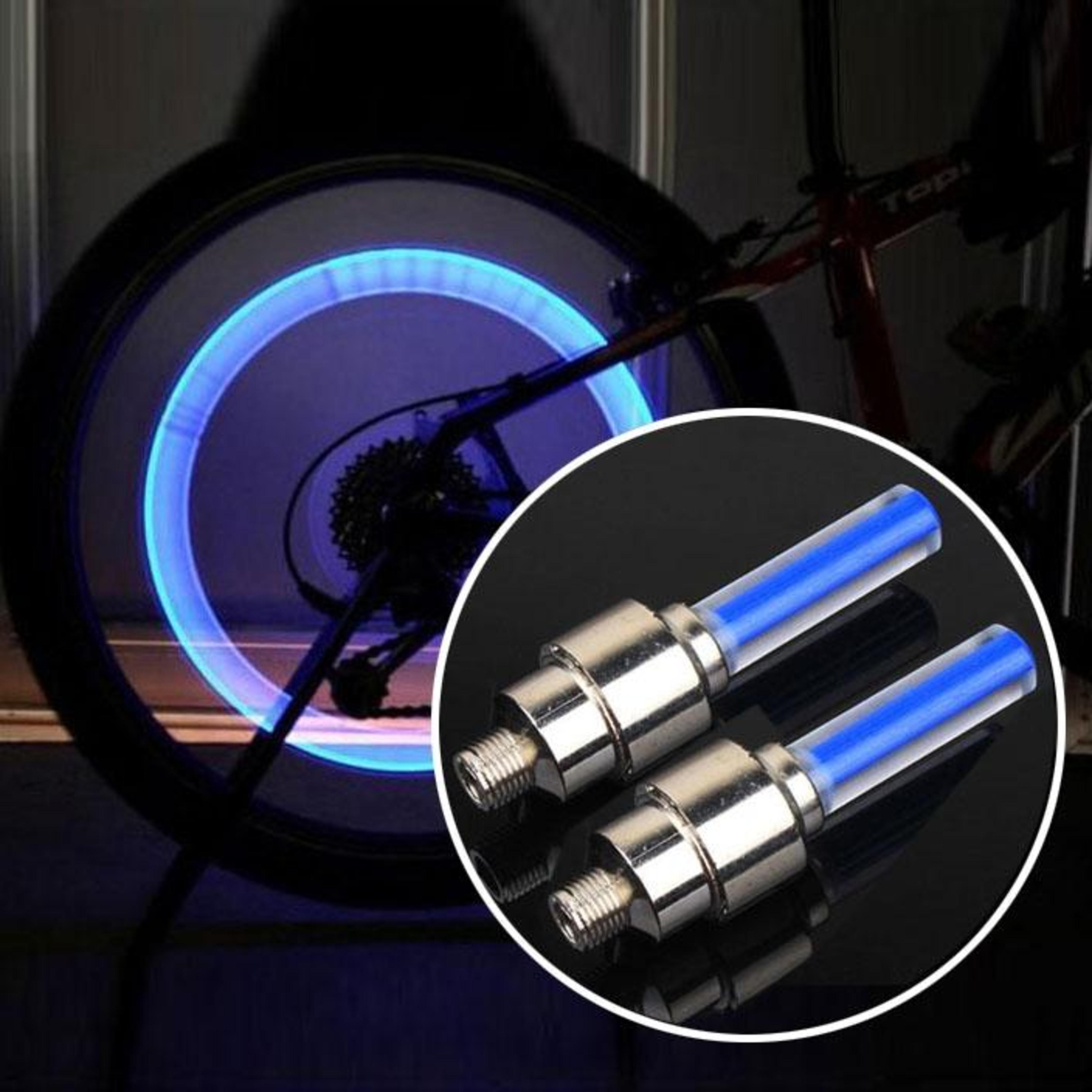 LED Tire Valve Lights For Cars Bikes  Motorcycles Night Safety Wheel Lights 3