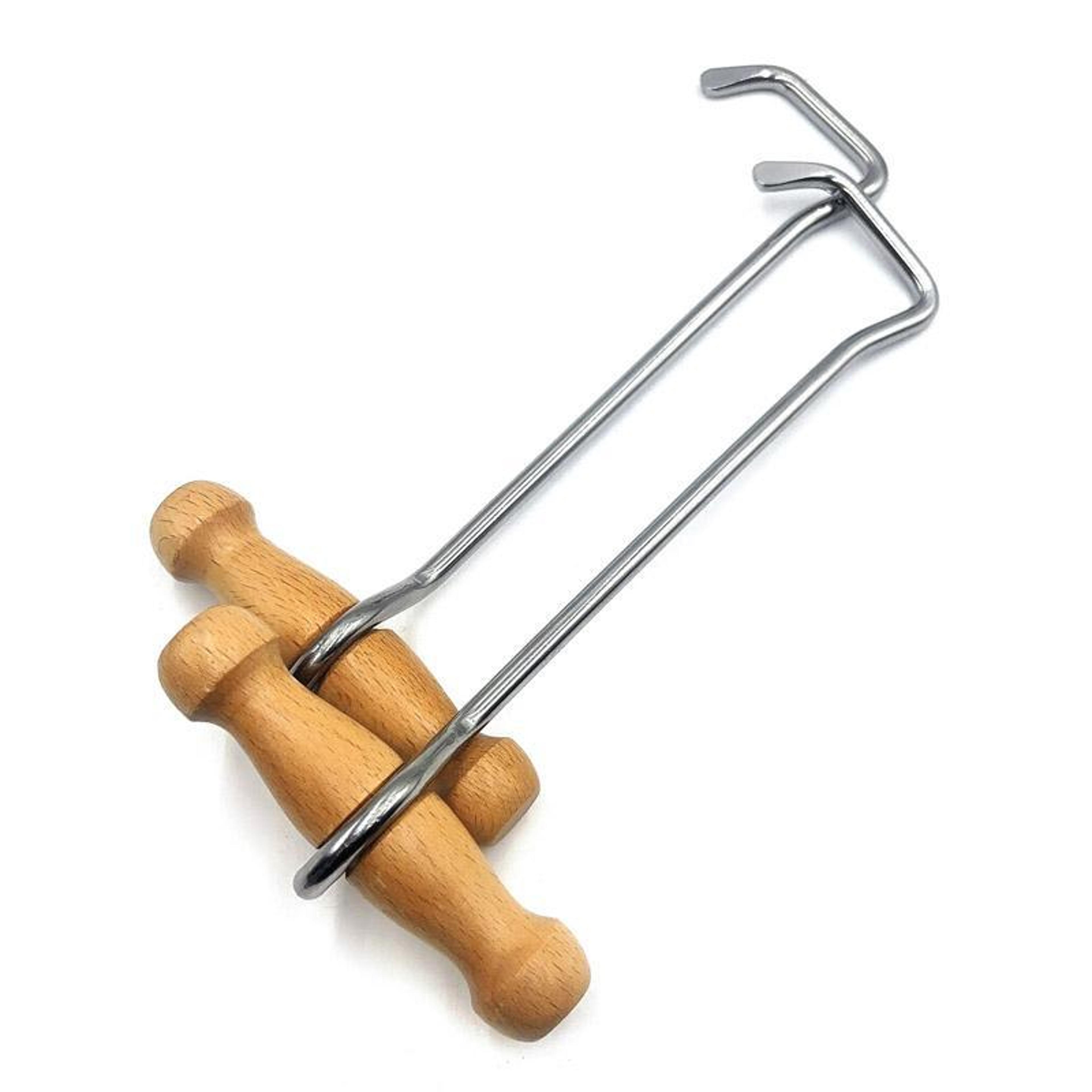Wood Handle Boot Puller Hook  Long Shoe Horn For Cowboy Boots 4
