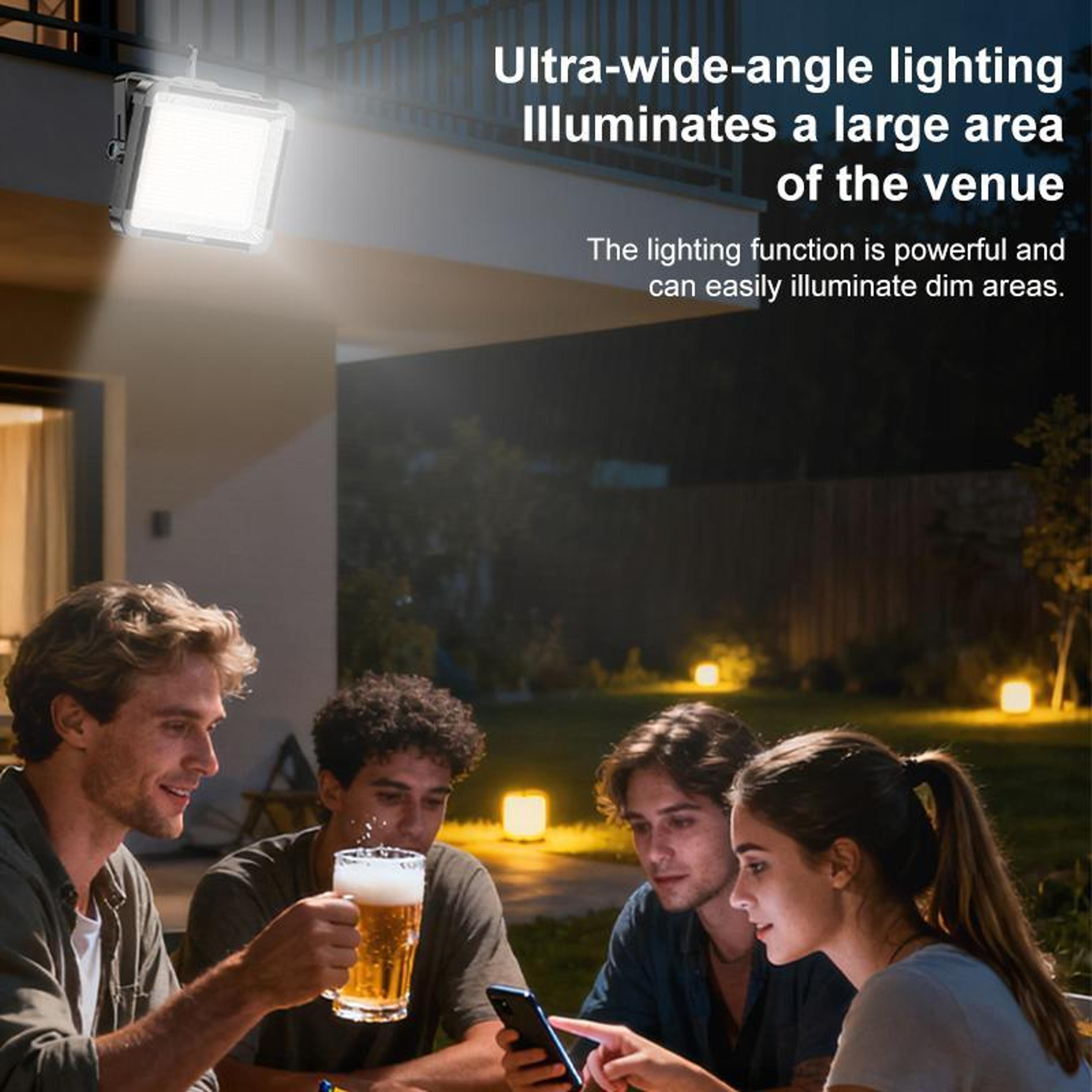DH17 Portable Floodlight Rechargeable LED Work Light For Camping  Emergency Use 2
